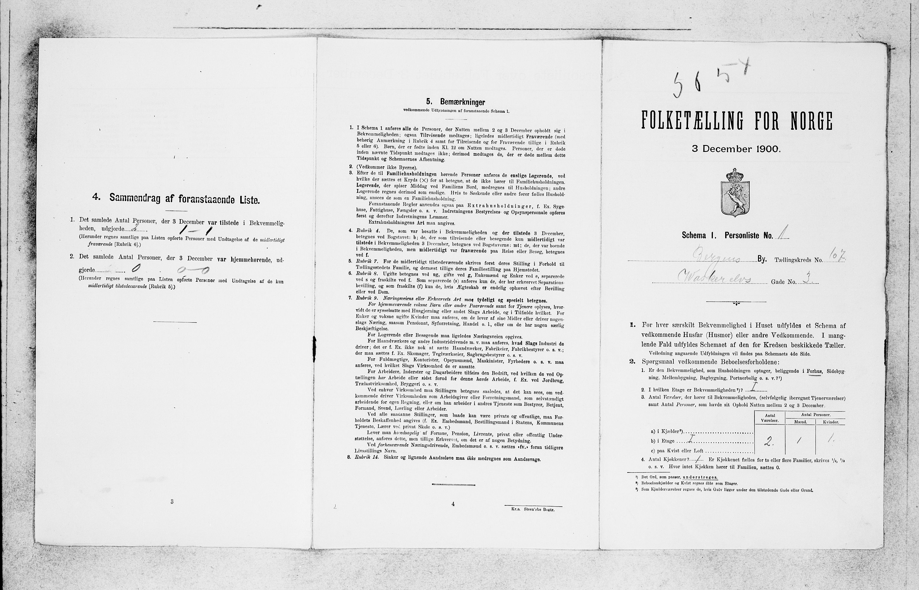 SAB, 1900 census for Bergen, 1900, p. 22149