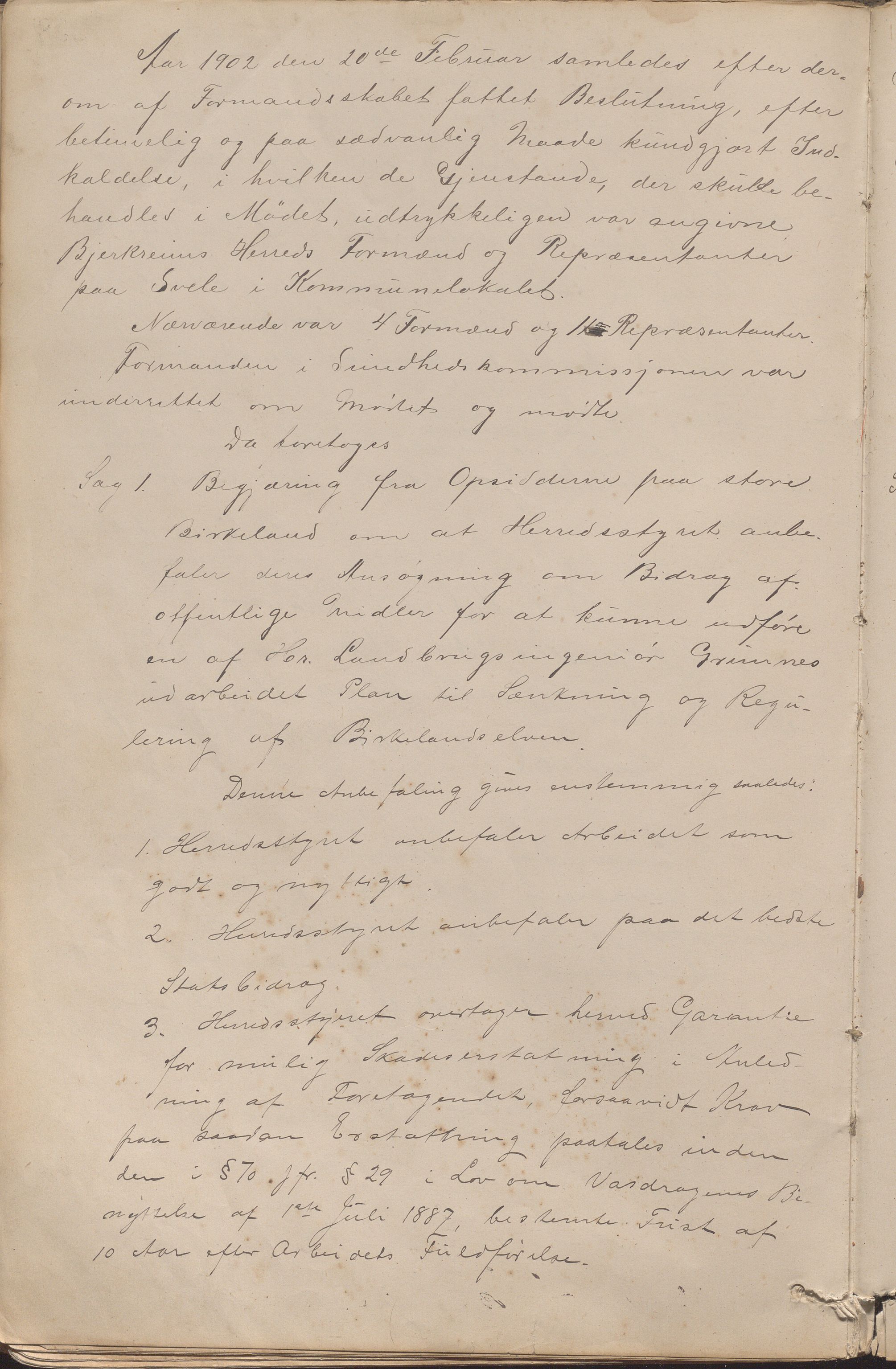 Bjerkreim kommune - Formannskapet/Sentraladministrasjonen, IKAR/K-101531/A/Aa/L0002: Møtebok, 1884-1903, p. 257b