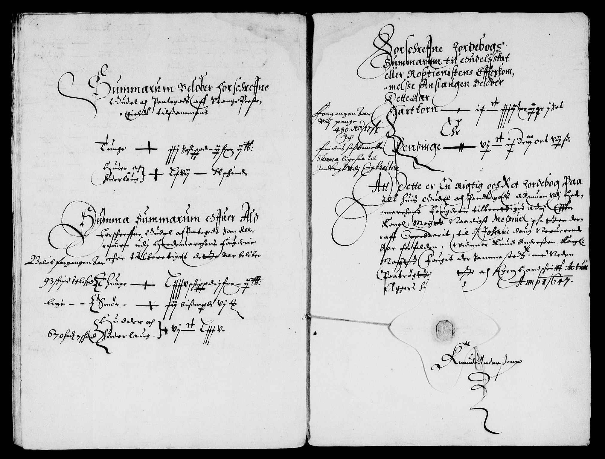 Rentekammeret inntil 1814, Reviderte regnskaper, Lensregnskaper, AV/RA-EA-5023/R/Rb/Rba/L0193: Akershus len, 1647-1648
