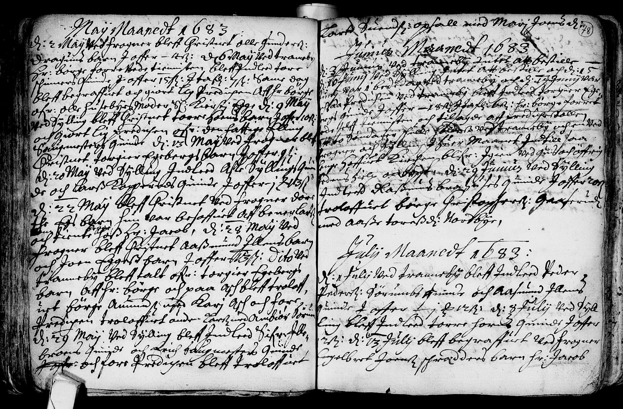 Lier kirkebøker, AV/SAKO-A-230/F/Fa/L0001: Parish register (official) no. I 1, 1672-1701, p. 78