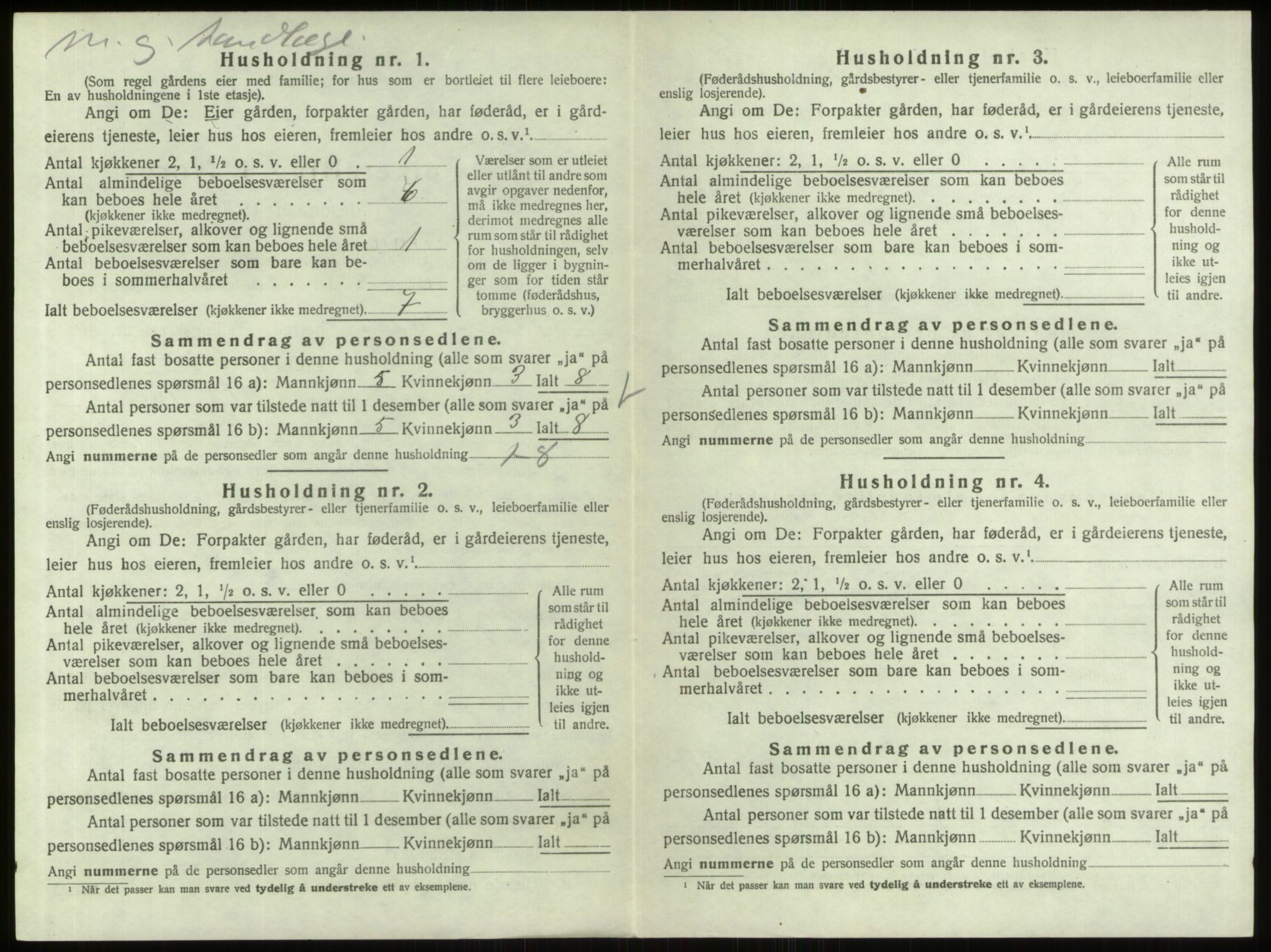 SAO, 1920 census for Berg, 1920, p. 719