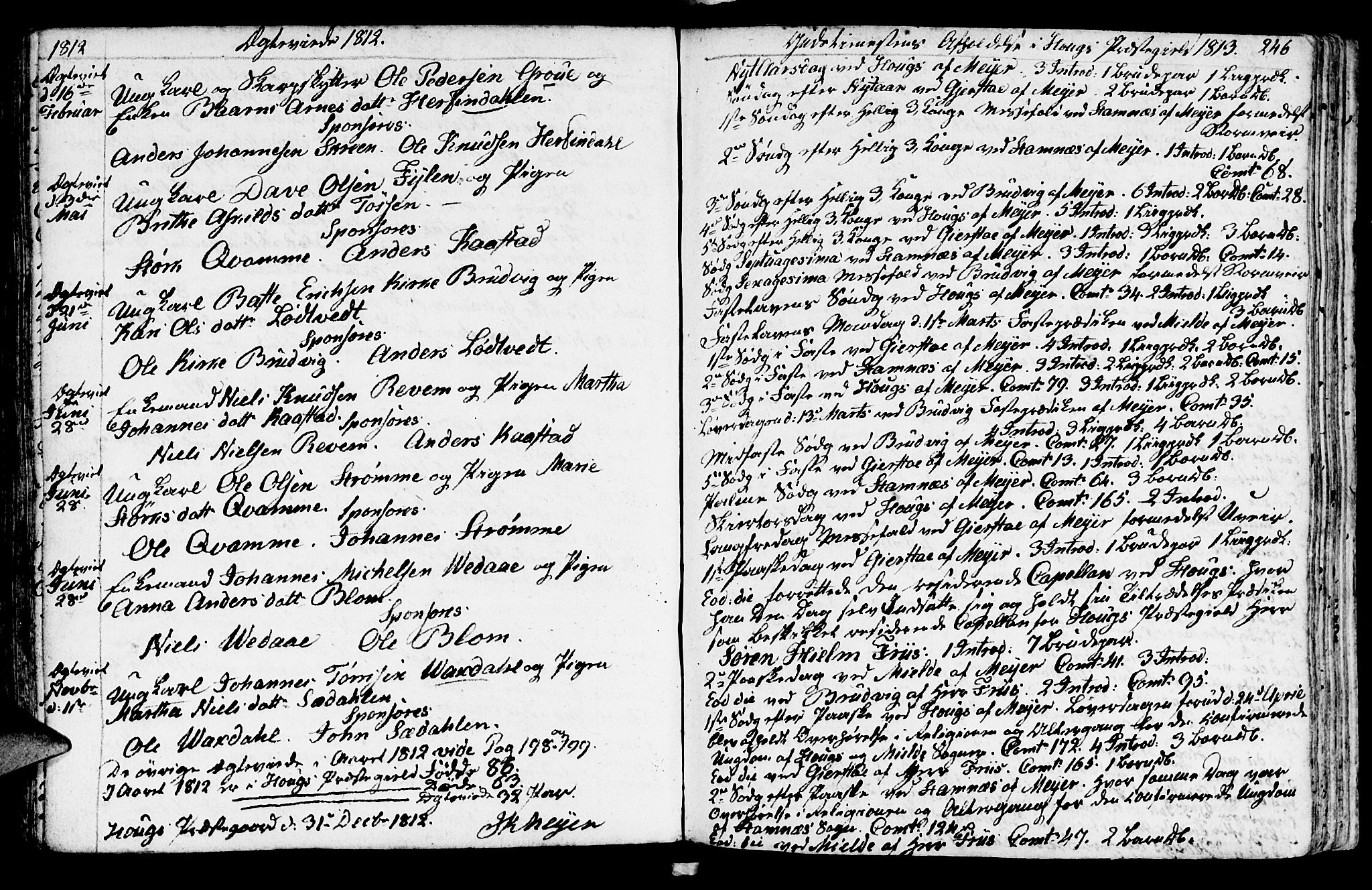 Haus sokneprestembete, SAB/A-75601/H/Haa: Parish register (official) no. A 11, 1796-1816, p. 246