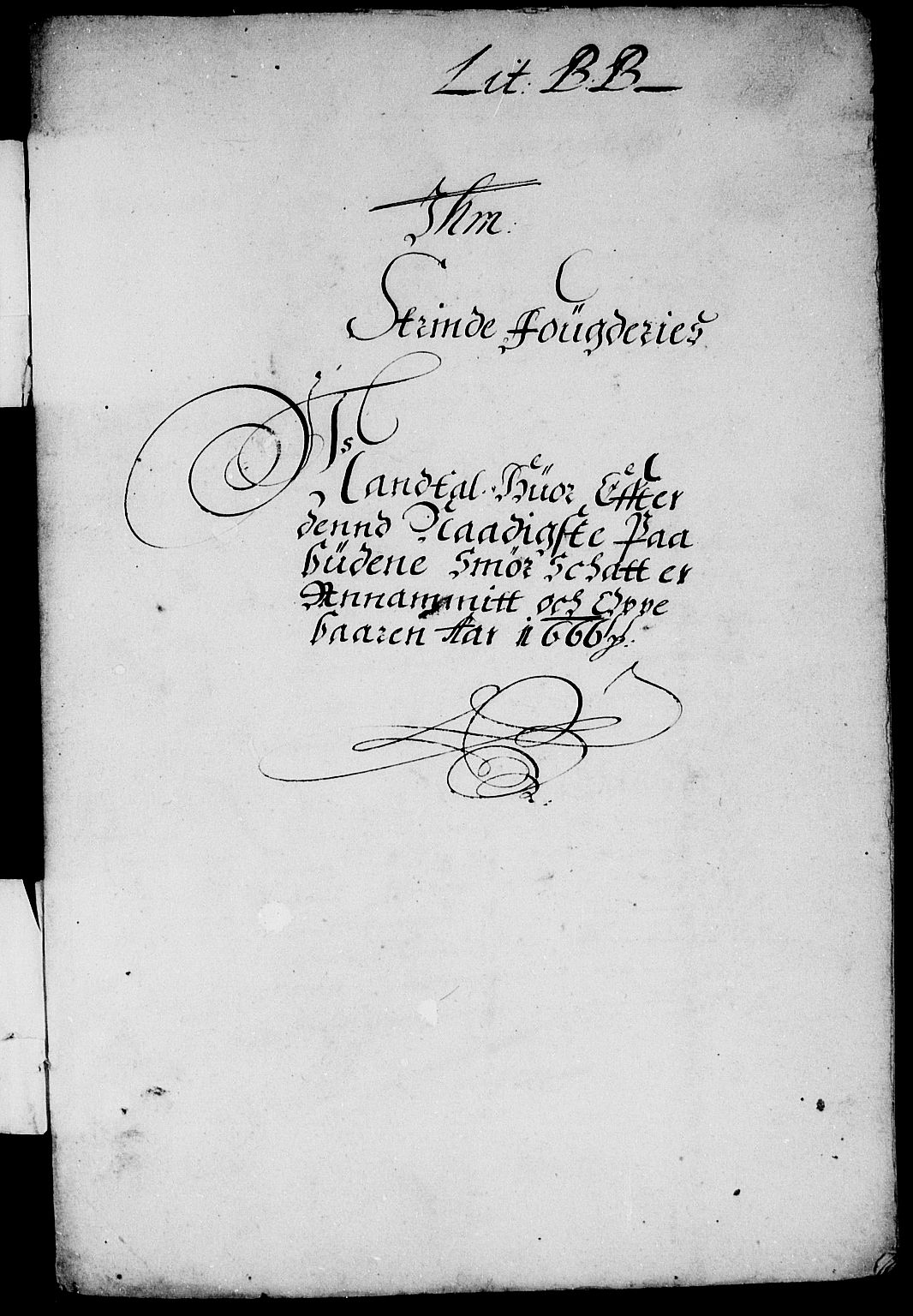 Rentekammeret inntil 1814, Reviderte regnskaper, Stiftamtstueregnskaper, Trondheim stiftamt og Nordland amt, AV/RA-EA-6044/R/Rd/L0017: Trondheim stiftamt, 1666