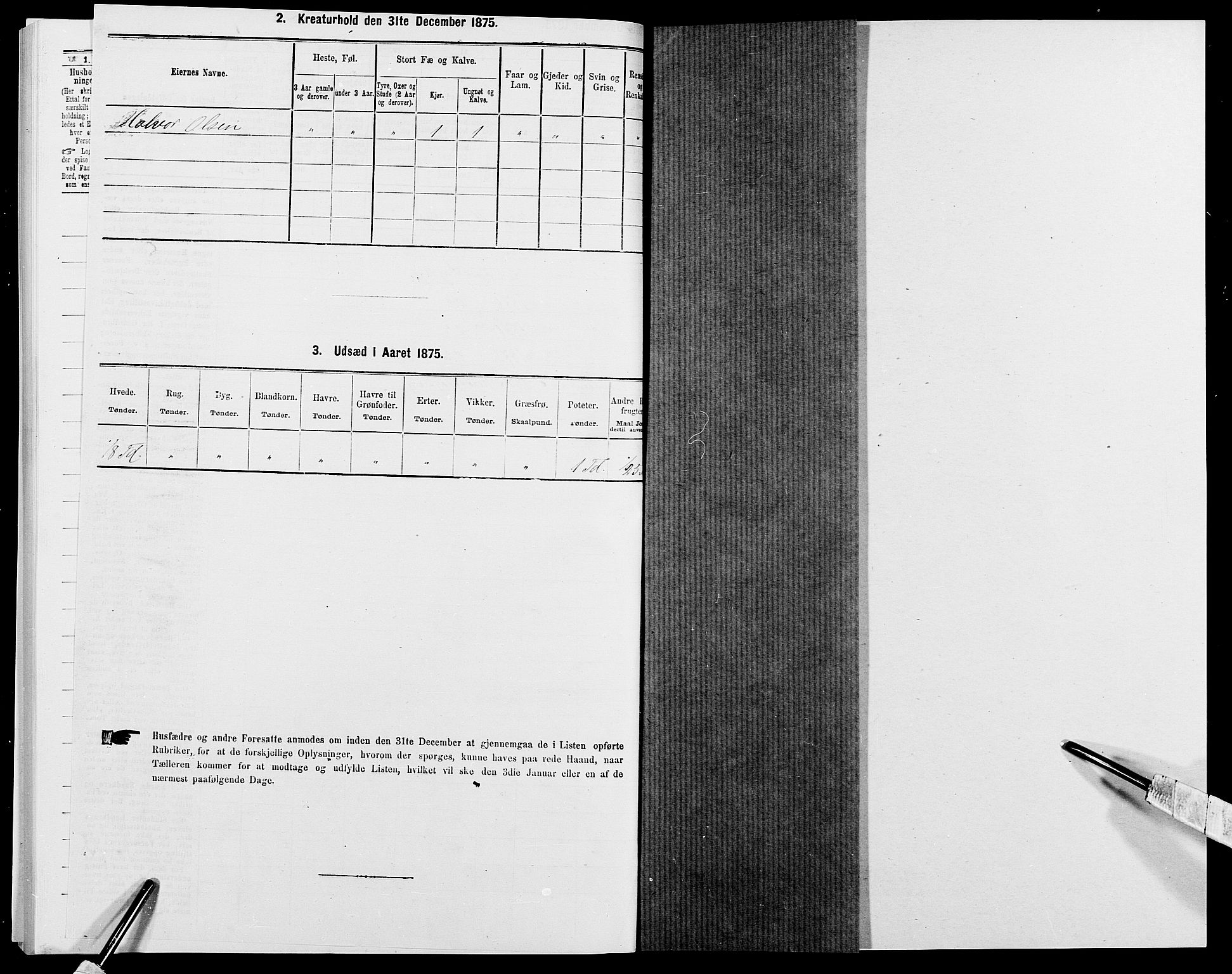 SAK, 1875 census for 0923L Fjære/Fjære, 1875, p. 1387