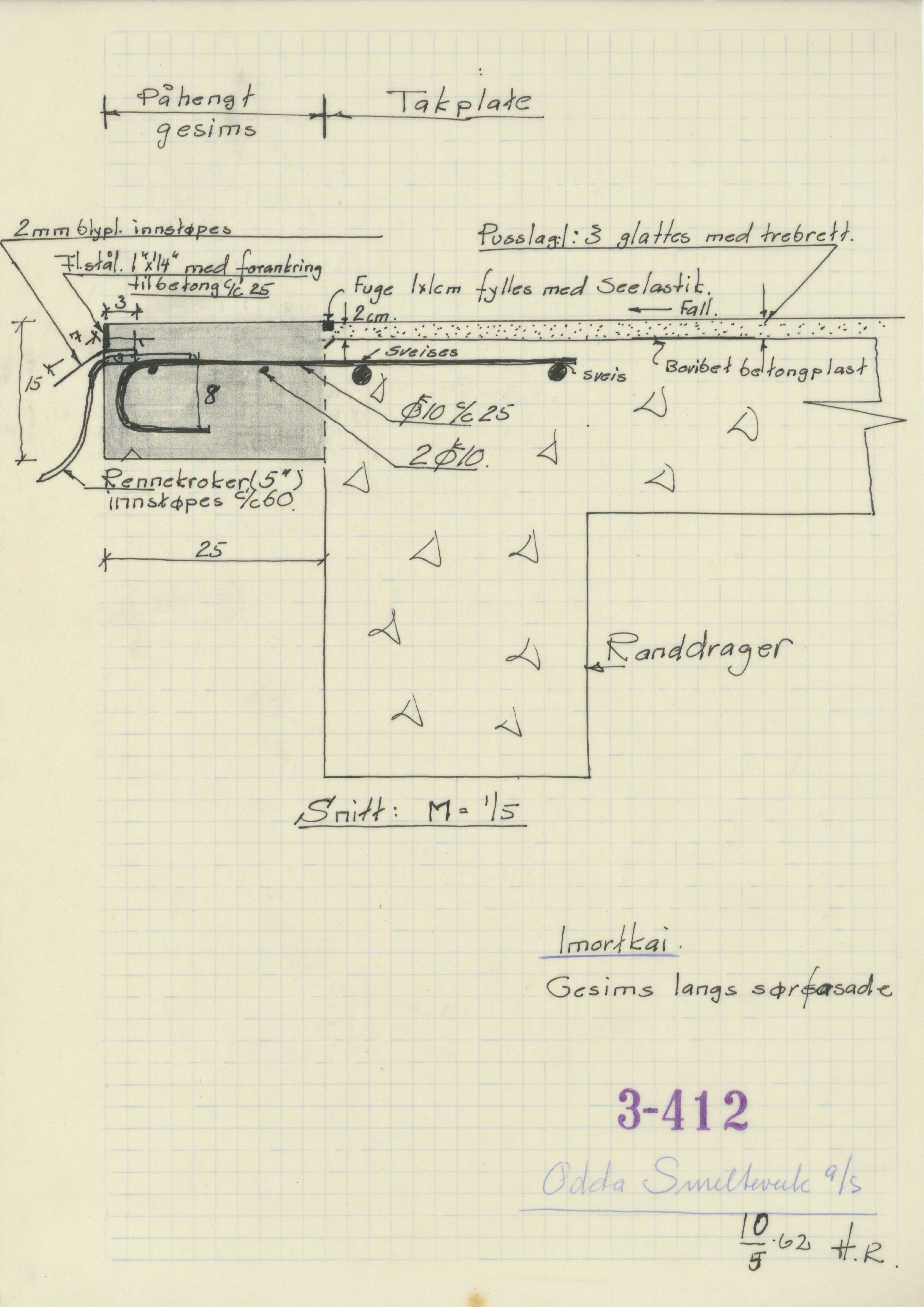 Odda smelteverk AS, KRAM/A-0157.1/T/Td/L0003: Gruppe 3. Importkai, 1954-1993, p. 193