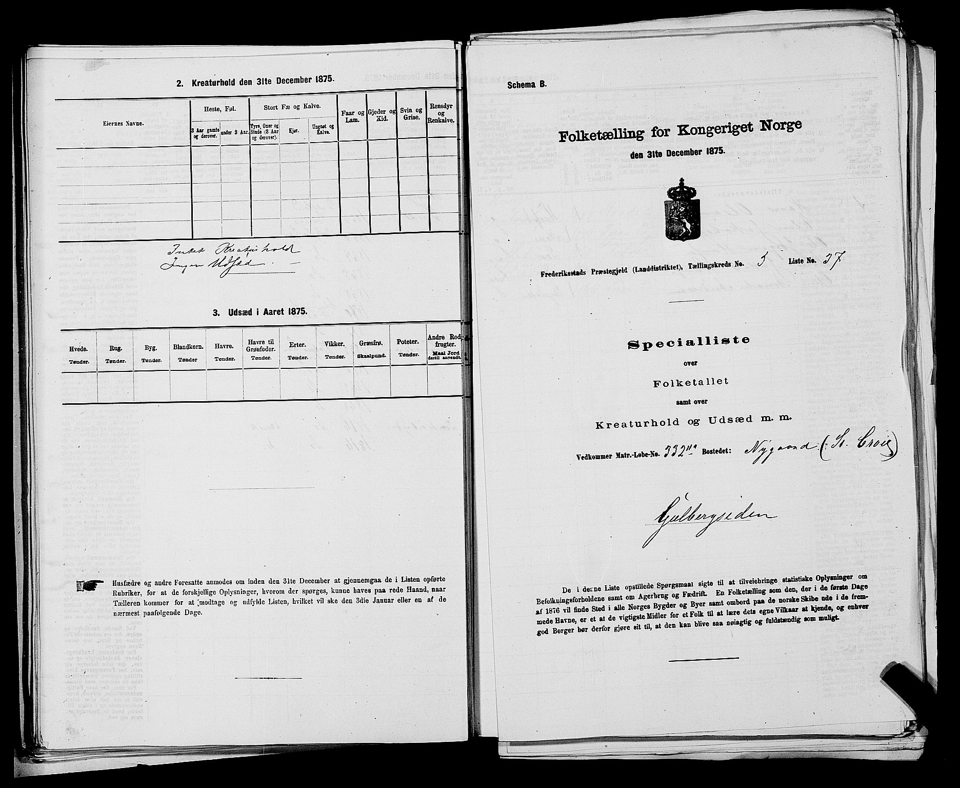 RA, 1875 census for 0132L Fredrikstad/Glemmen, 1875, p. 993