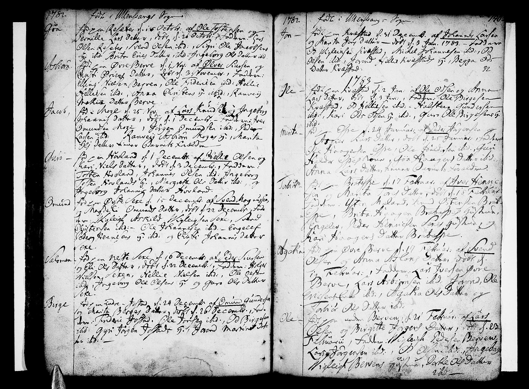 Ullensvang sokneprestembete, AV/SAB-A-78701/H/Haa: Parish register (official) no. A 6 /1, 1758-1788, p. 140