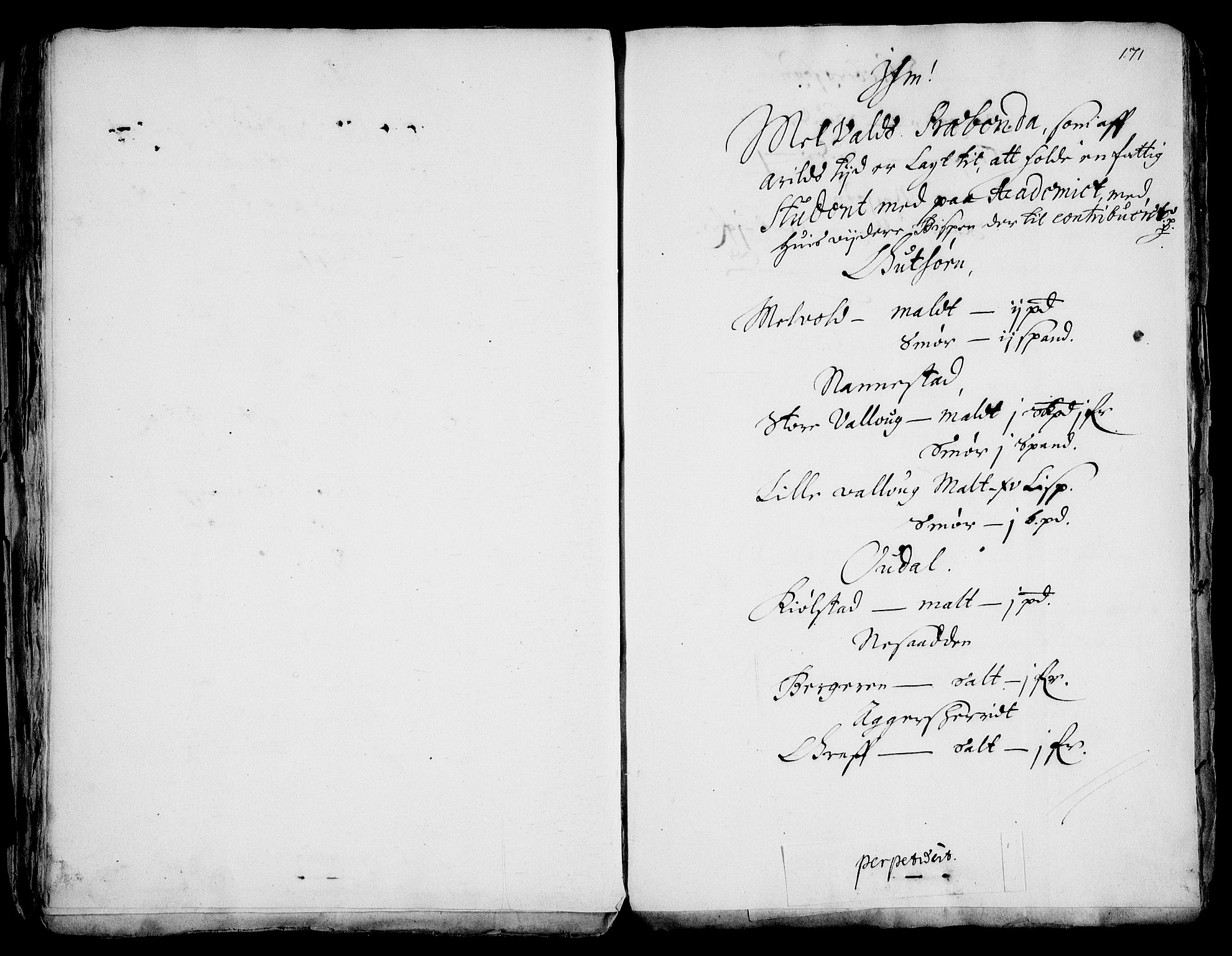 Rentekammeret inntil 1814, Realistisk ordnet avdeling, AV/RA-EA-4070/Fc/Fca/L0001/0003: [Ca I]  Akershus stift / Kristiania kapitels jordebok, 1662, p. 170-171