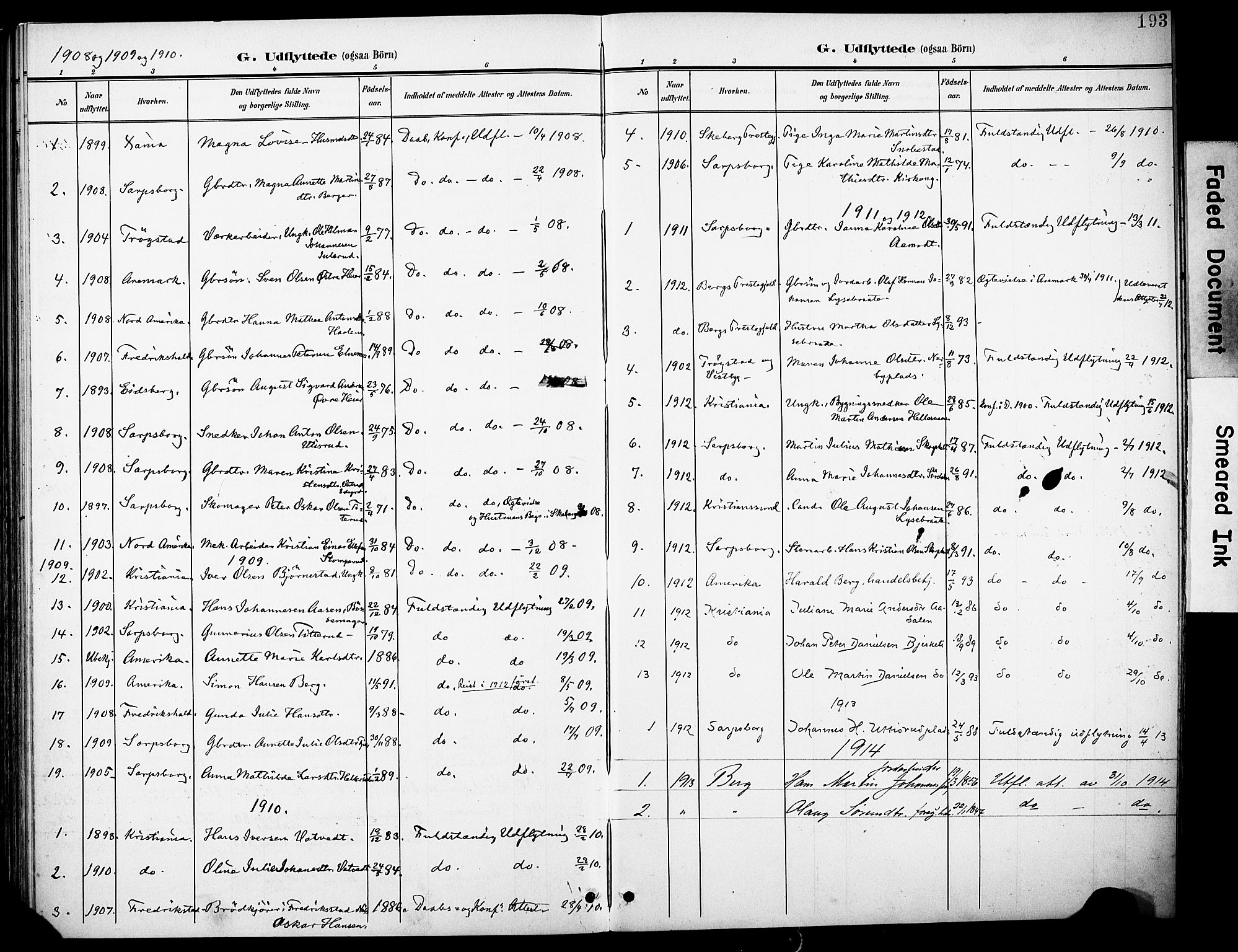 Rakkestad prestekontor Kirkebøker, AV/SAO-A-2008/F/Fb/L0002: Parish register (official) no. II 2, 1900-1920, p. 193