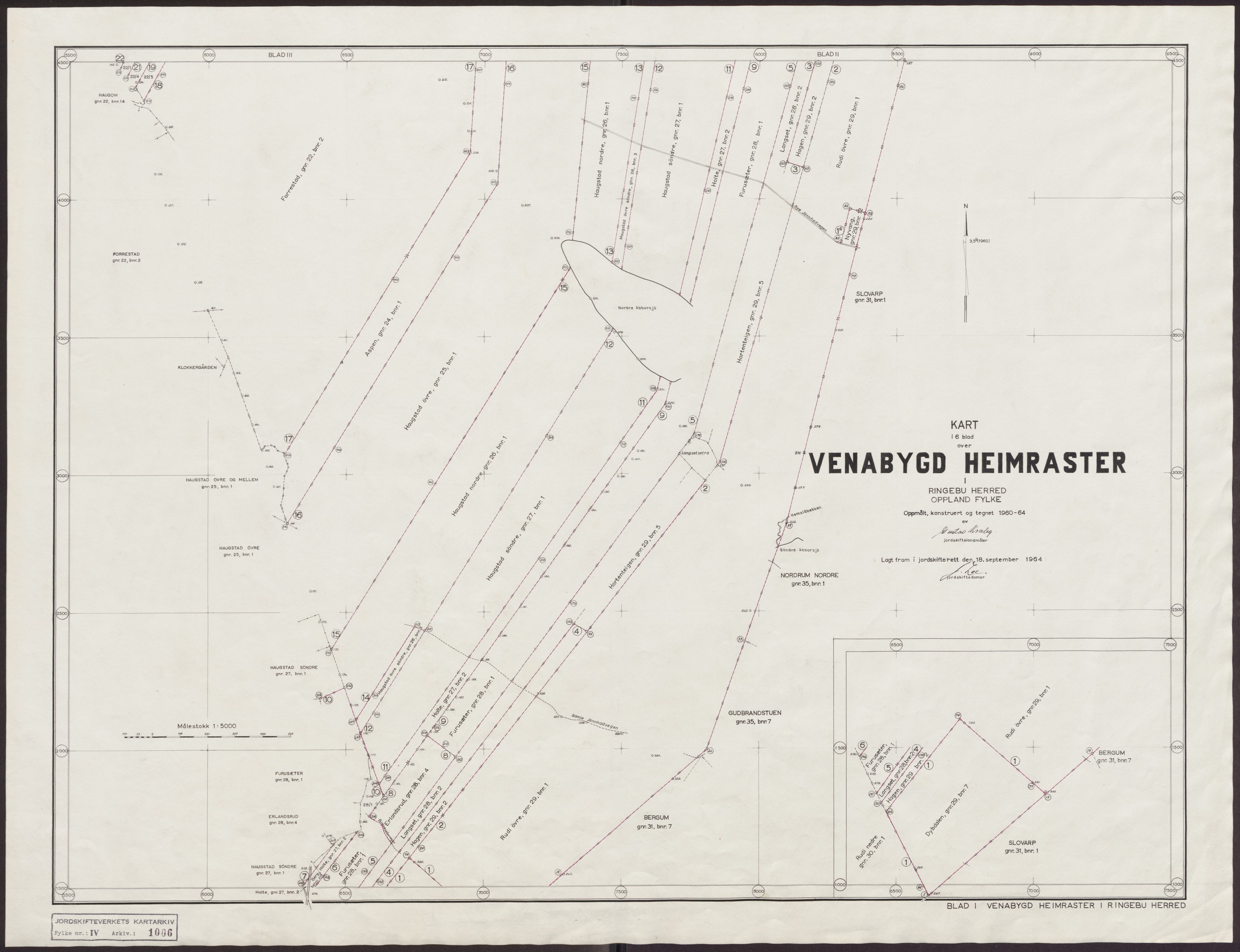 Jordskifteverkets kartarkiv, RA/S-3929/T, 1859-1988, p. 1260