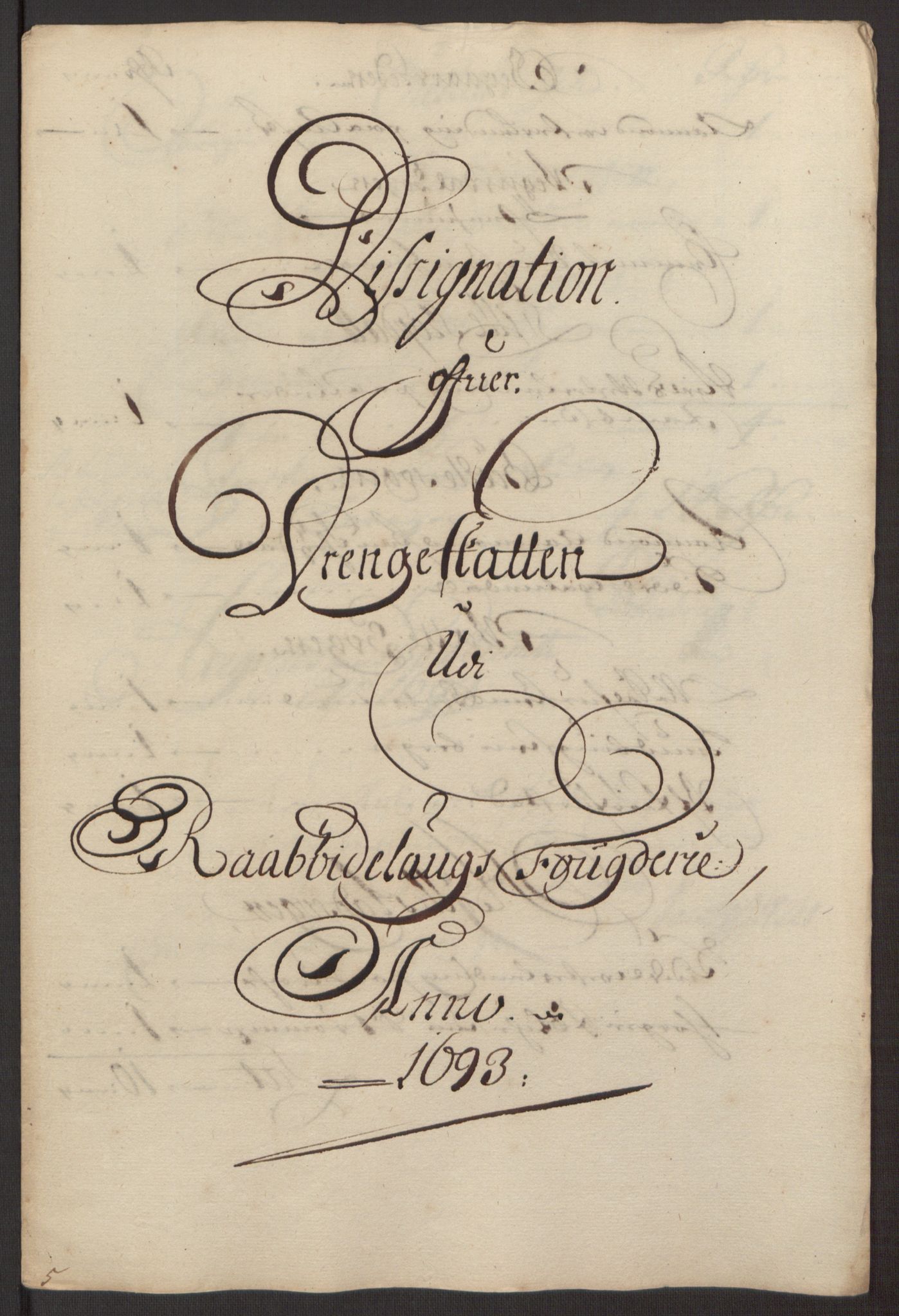 Rentekammeret inntil 1814, Reviderte regnskaper, Fogderegnskap, RA/EA-4092/R40/L2444: Fogderegnskap Råbyggelag, 1693-1696, p. 35