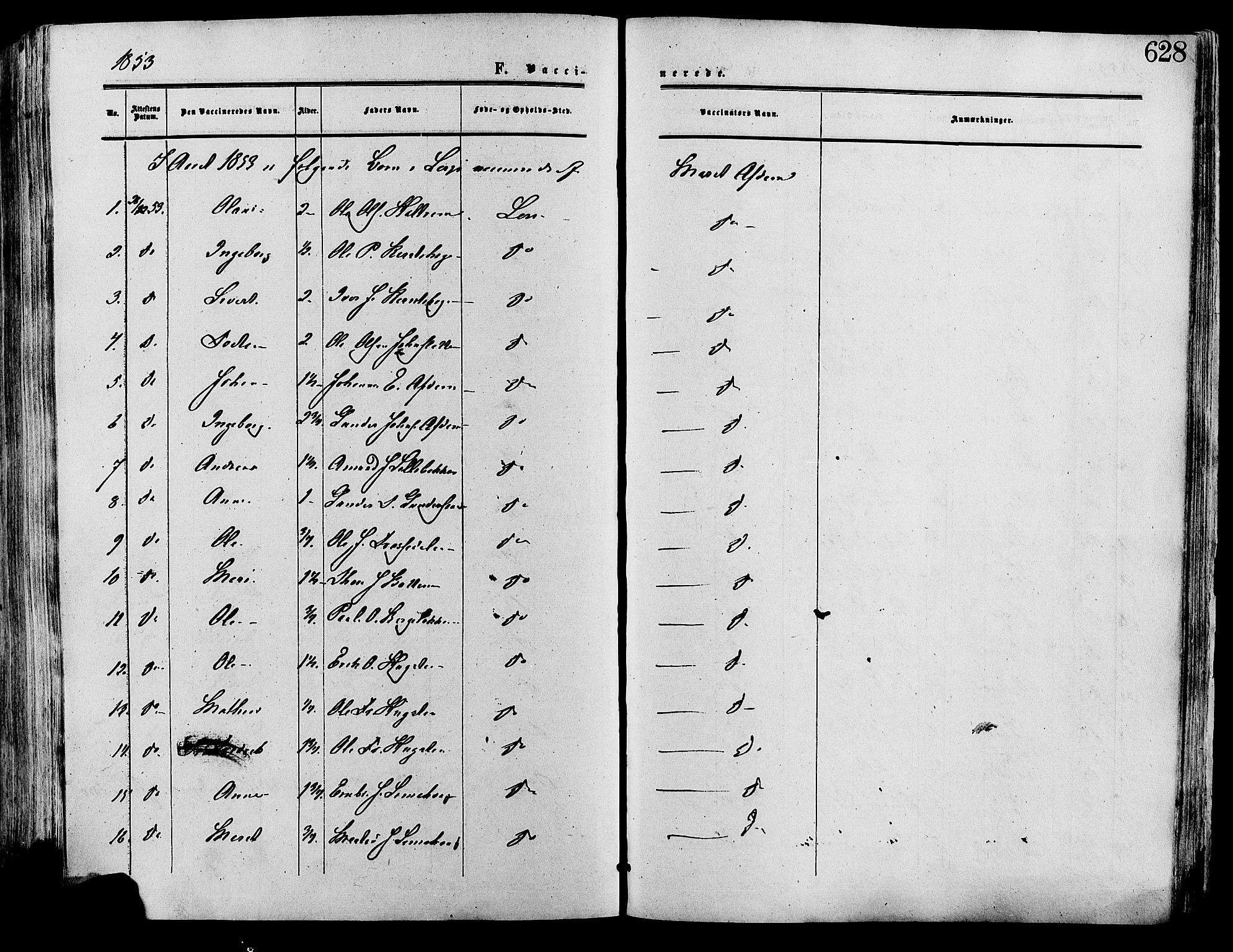 Lesja prestekontor, AV/SAH-PREST-068/H/Ha/Haa/L0008: Parish register (official) no. 8, 1854-1880, p. 628