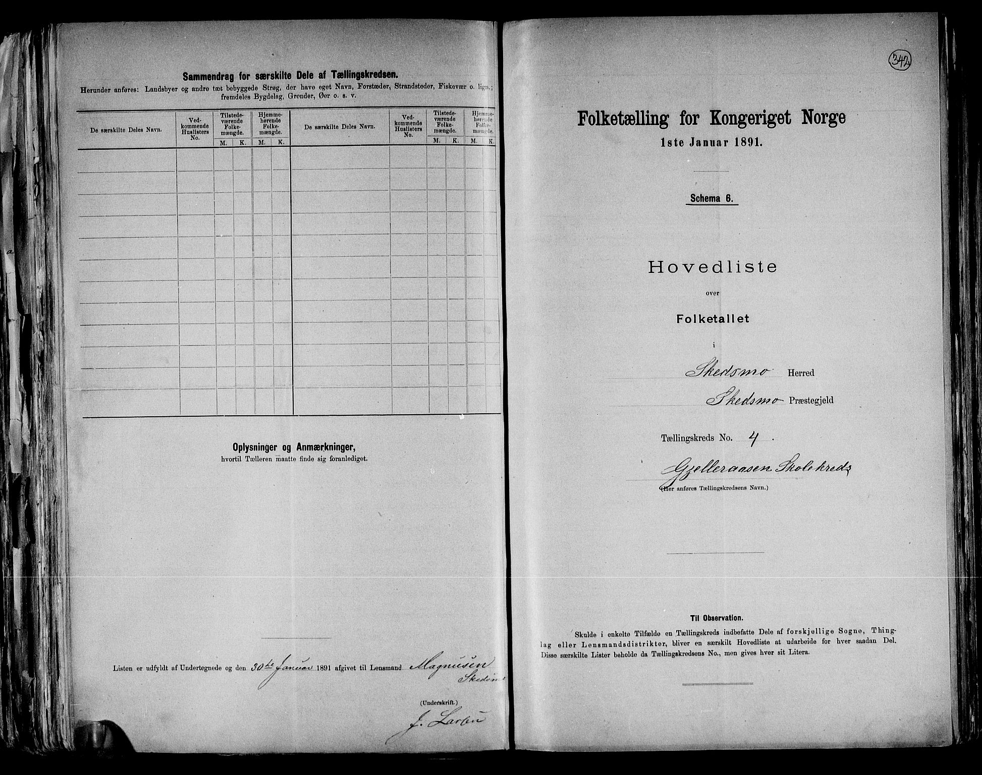 RA, 1891 census for 0231 Skedsmo, 1891, p. 10