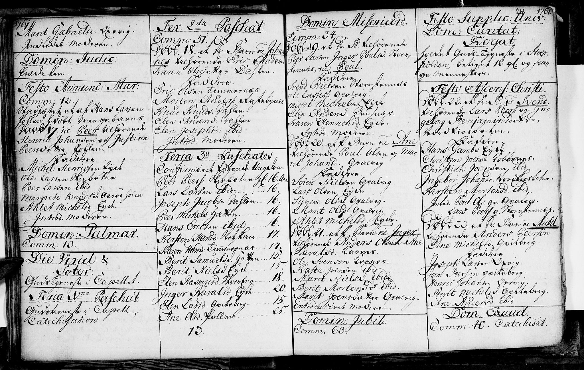 Lyngen sokneprestembete, SATØ/S-1289/H/He/Hea/L0001kirke: Parish register (official) no. 1, 1756-1785, p. 24