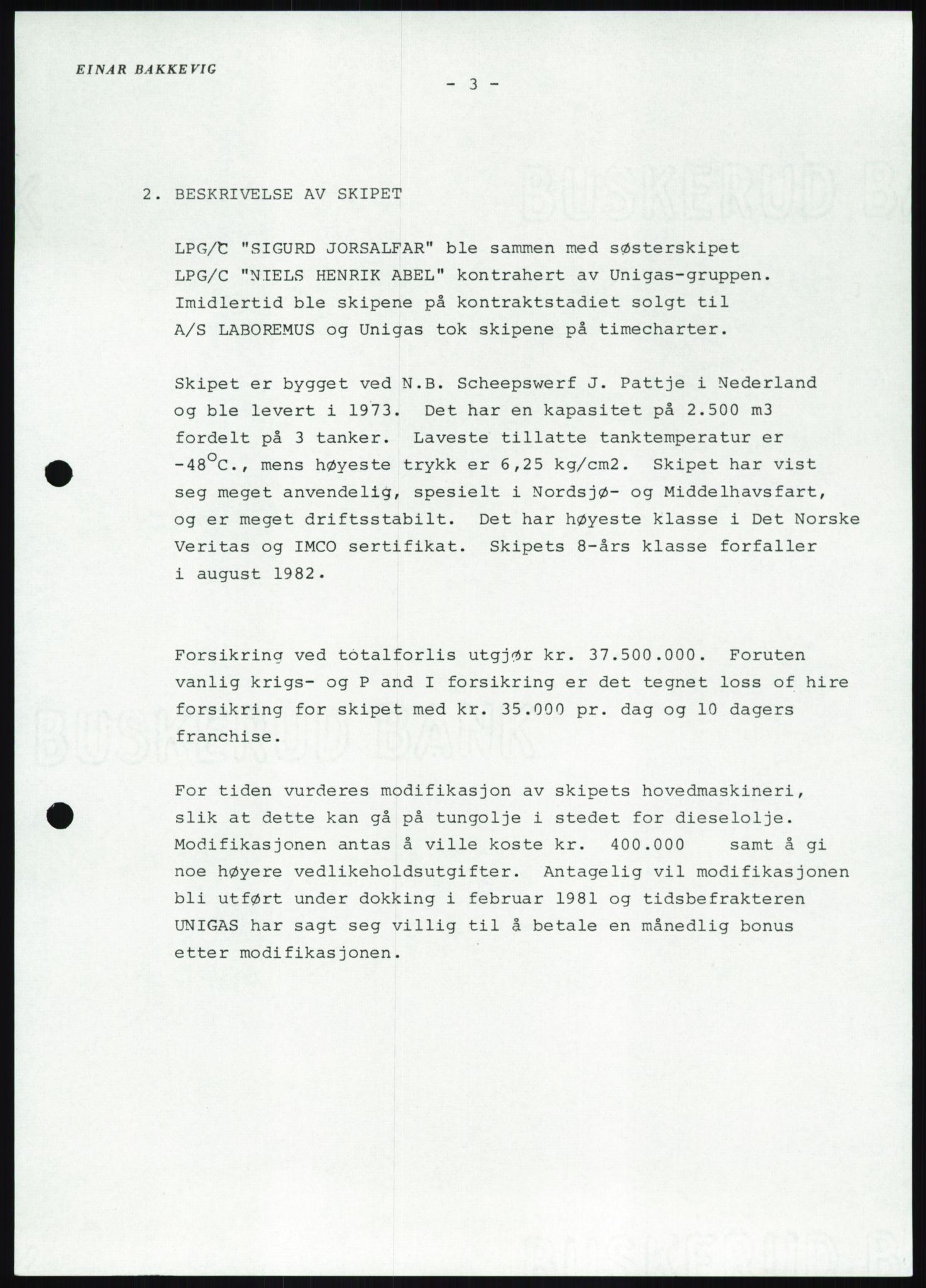 Pa 1503 - Stavanger Drilling AS, AV/SAST-A-101906/D/L0007: Korrespondanse og saksdokumenter, 1974-1981, p. 1430