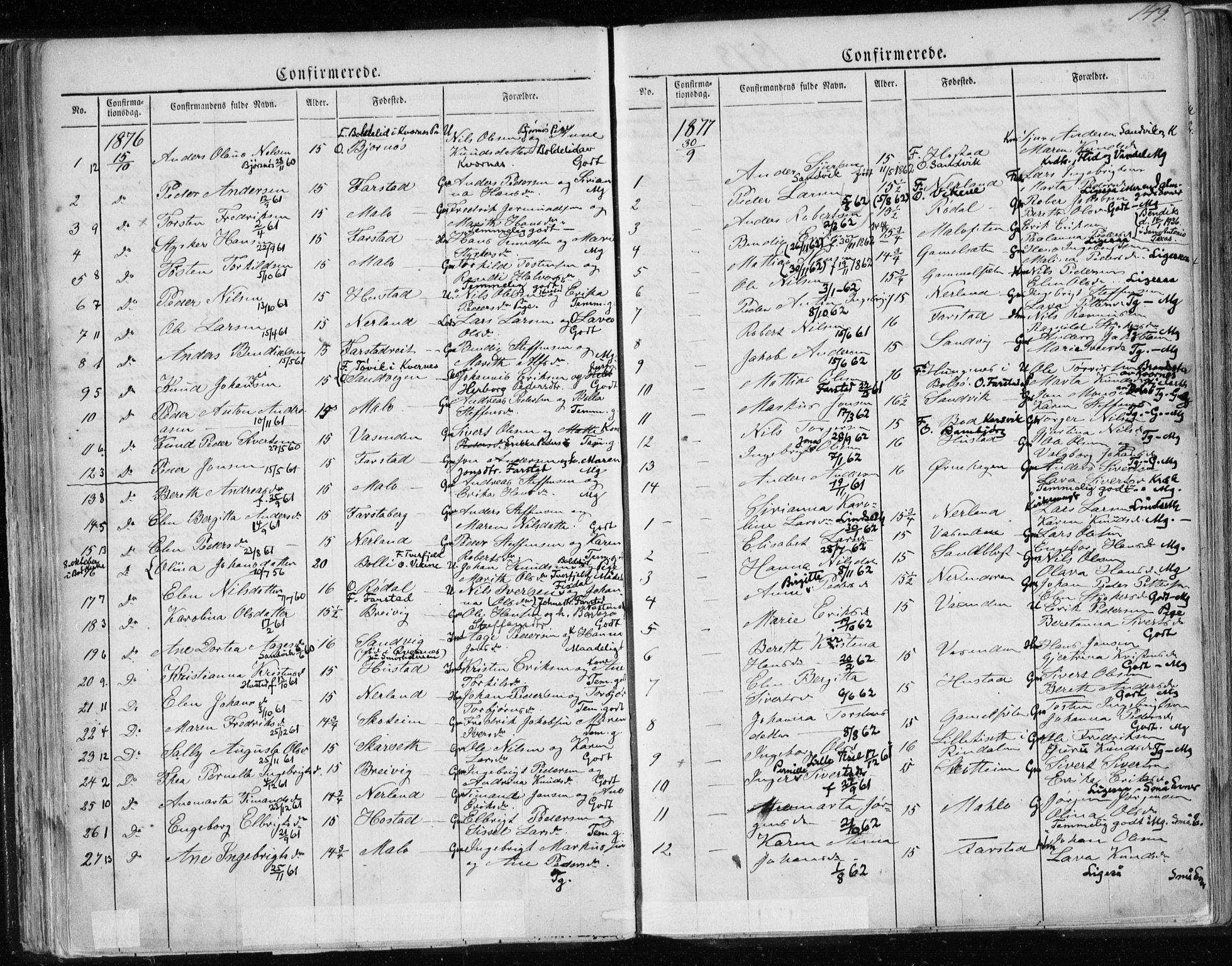 Ministerialprotokoller, klokkerbøker og fødselsregistre - Møre og Romsdal, AV/SAT-A-1454/567/L0782: Parish register (copy) no. 567C02, 1867-1886, p. 149