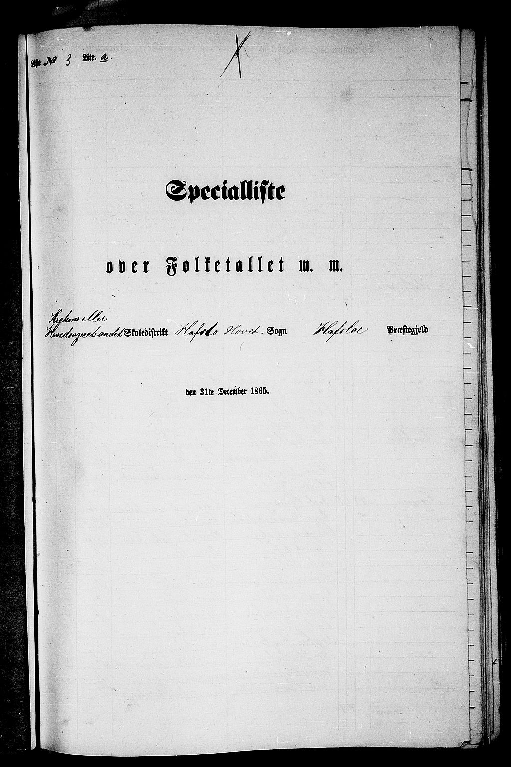 RA, 1865 census for Hafslo, 1865, p. 42