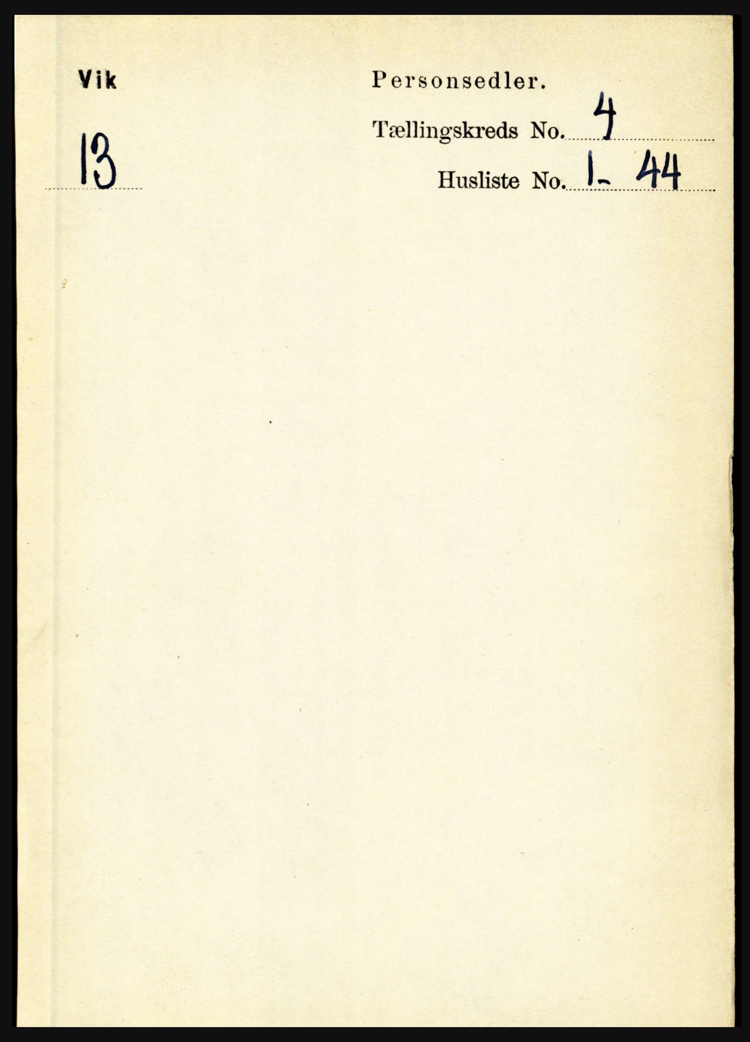 RA, 1891 census for 1417 Vik, 1891, p. 1798