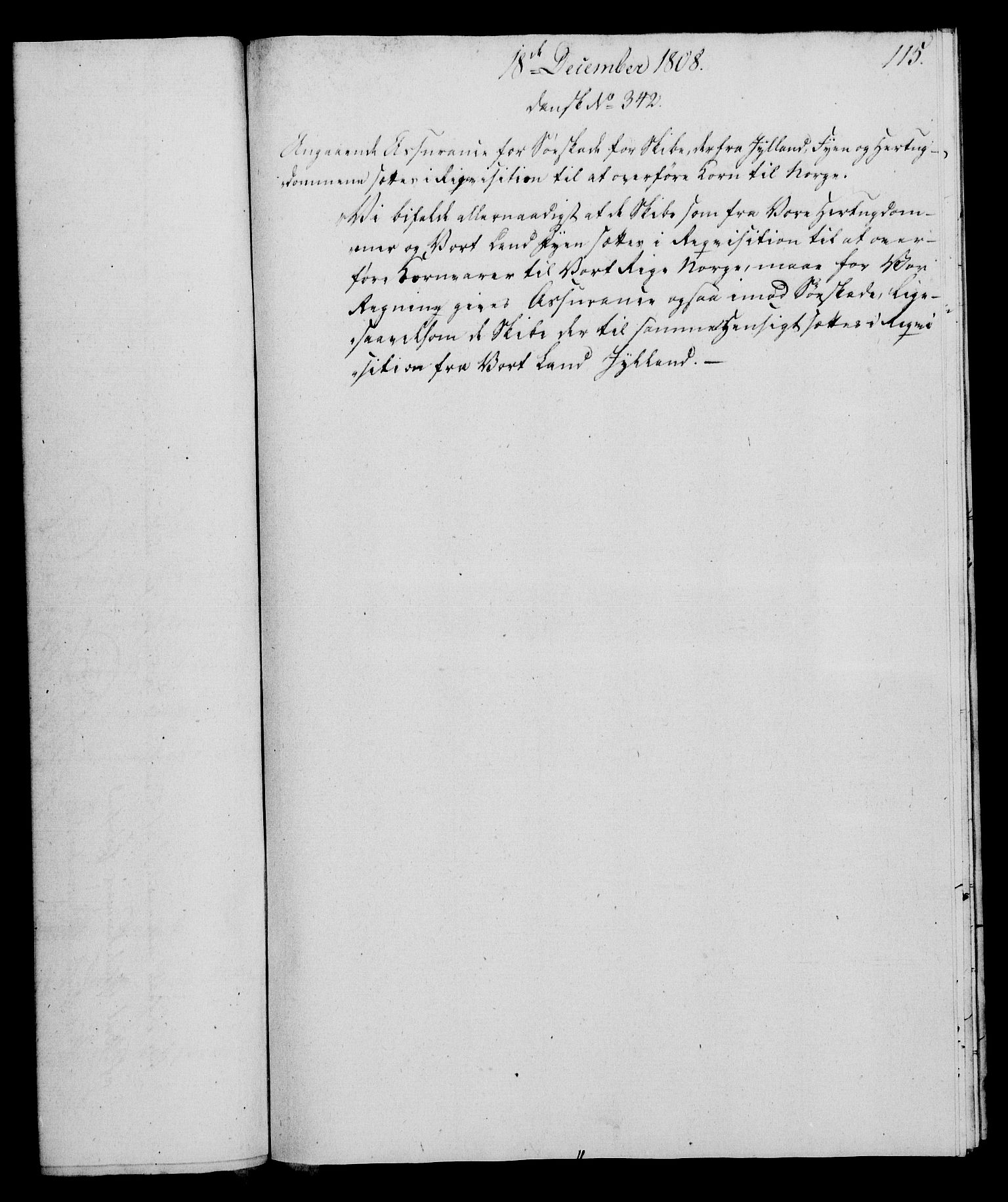 Rentekammeret, Kammerkanselliet, RA/EA-3111/G/Gf/Gfa/L0090: Norsk relasjons- og resolusjonsprotokoll (merket RK 52.90), 1808, p. 554