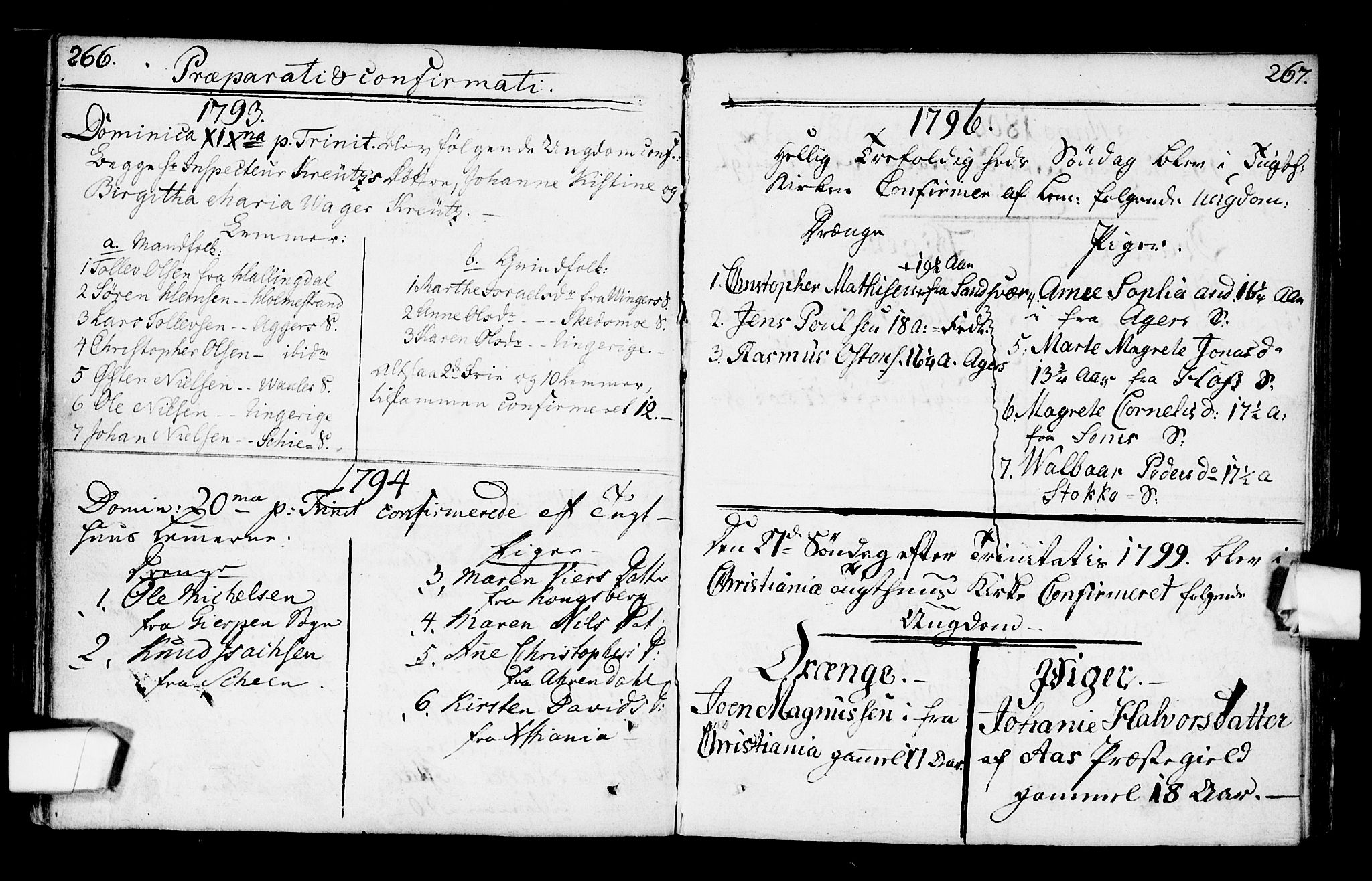 Kristiania tukthusprest Kirkebøker, AV/SAO-A-10881/F/Fa/L0001: Parish register (official) no. 1, 1758-1828, p. 266-267