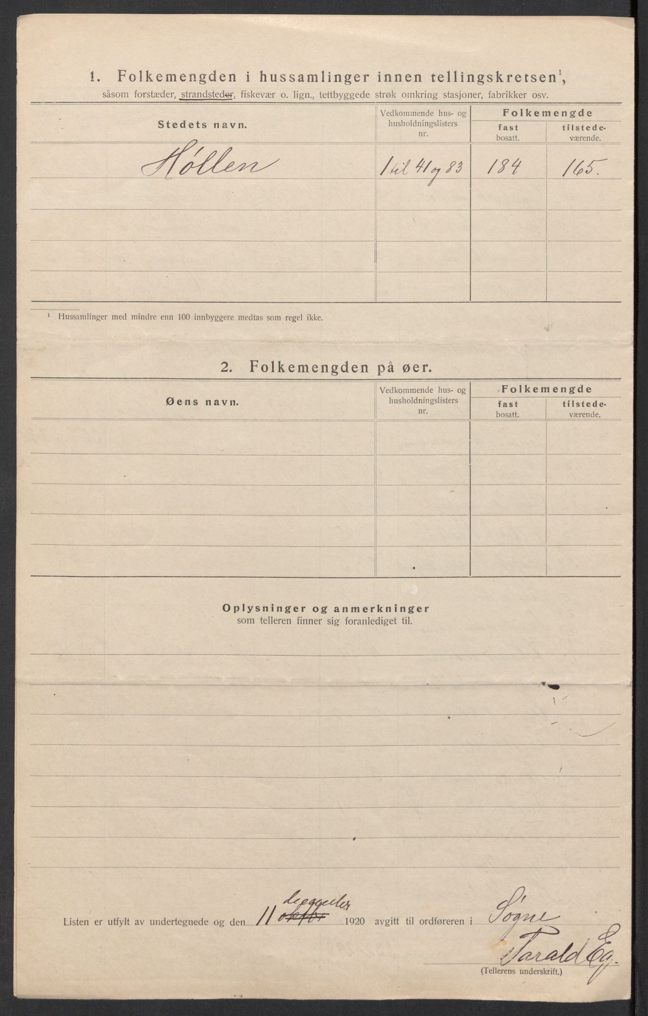 SAK, 1920 census for Søgne, 1920, p. 25