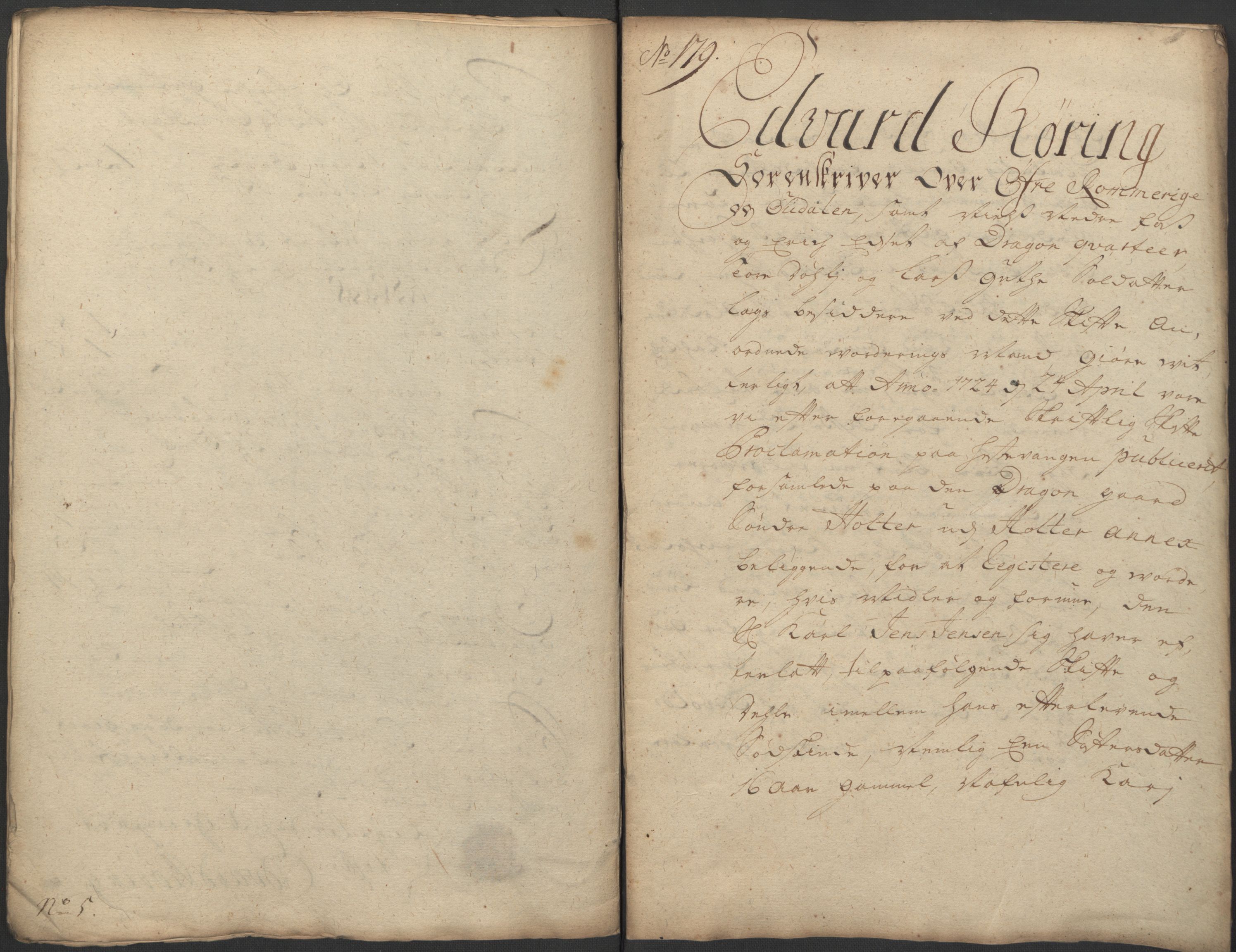 Forsvaret, Generalauditøren, AV/RA-RAFA-1772/F/Fj/Fjb/L0004: Skifter nr. 160 - 194 (1723, 1724), 1723-1724, p. 334