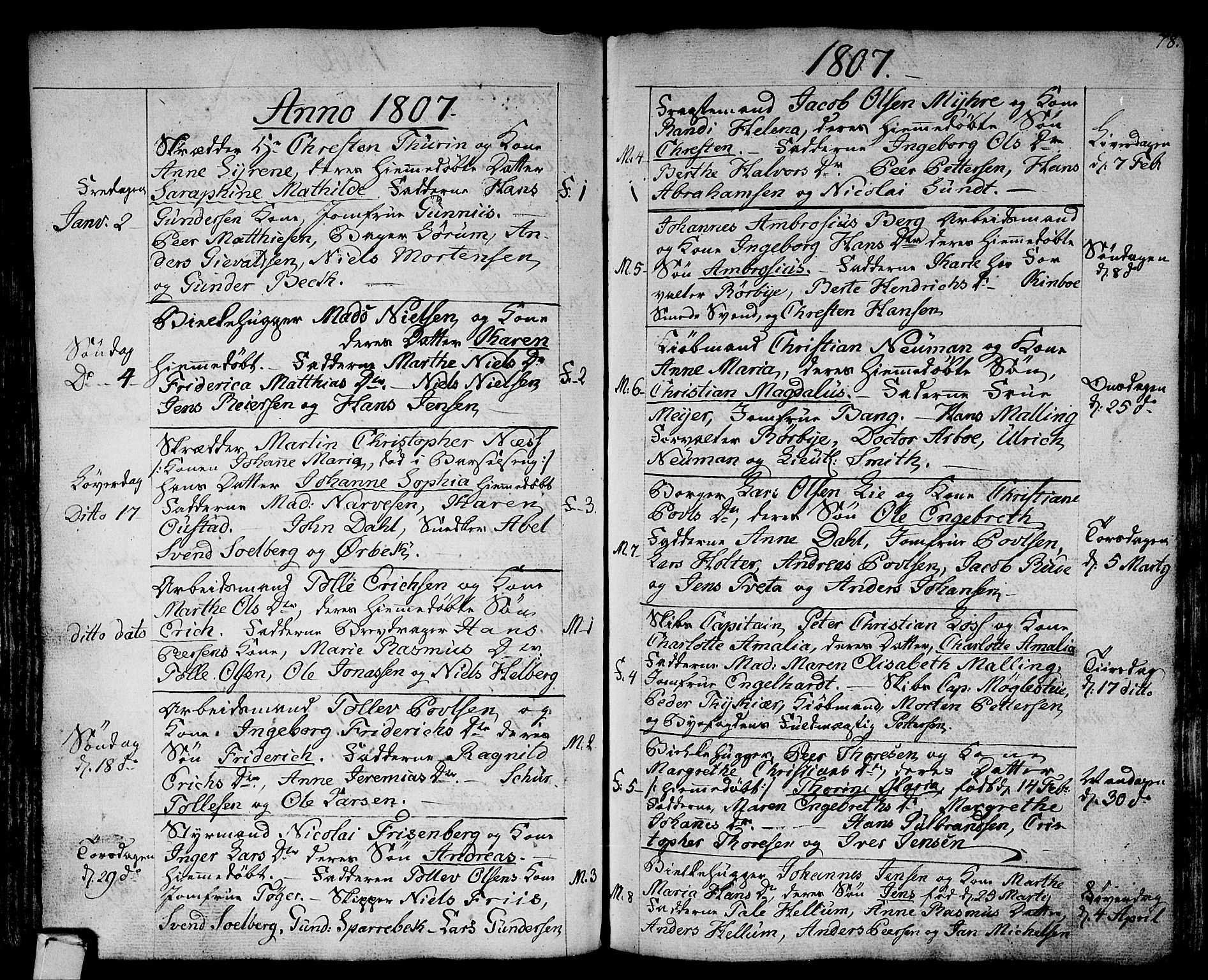 Strømsø kirkebøker, SAKO/A-246/F/Fa/L0010: Parish register (official) no. I 10, 1792-1822, p. 78