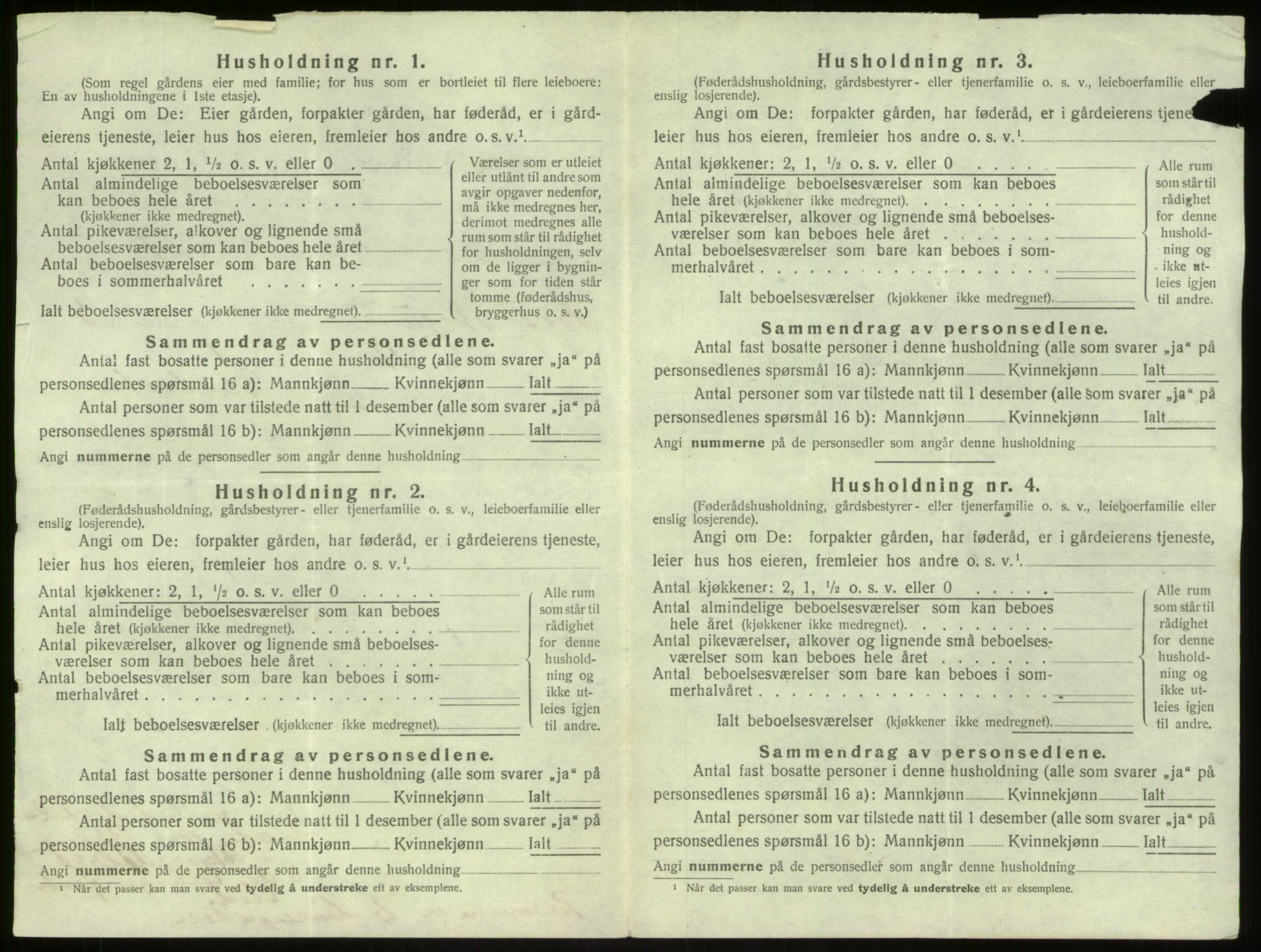 SAB, 1920 census for Borgund, 1920, p. 247