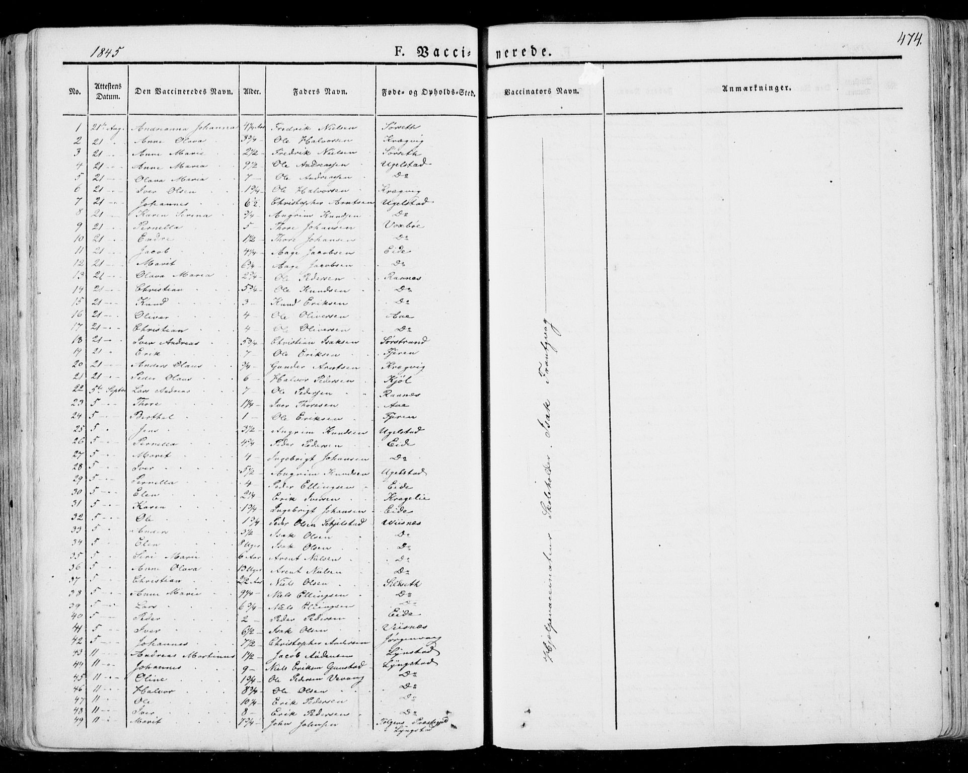 Ministerialprotokoller, klokkerbøker og fødselsregistre - Møre og Romsdal, AV/SAT-A-1454/568/L0803: Parish register (official) no. 568A10, 1830-1853, p. 474