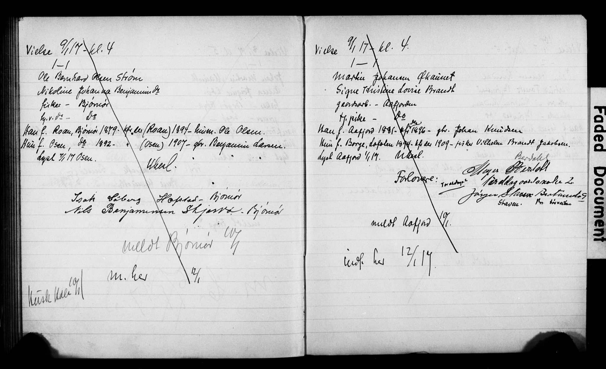 Ministerialprotokoller, klokkerbøker og fødselsregistre - Sør-Trøndelag, SAT/A-1456/601/L0076: Banns register no. 601B09, 1915-1917