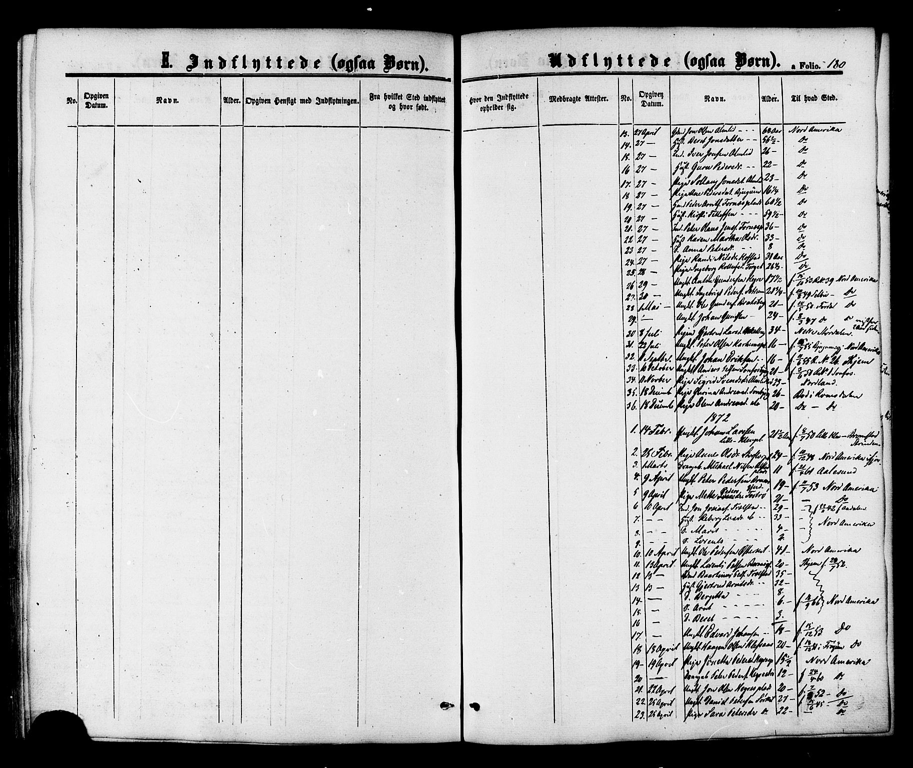 Ministerialprotokoller, klokkerbøker og fødselsregistre - Nord-Trøndelag, SAT/A-1458/703/L0029: Parish register (official) no. 703A02, 1863-1879, p. 180