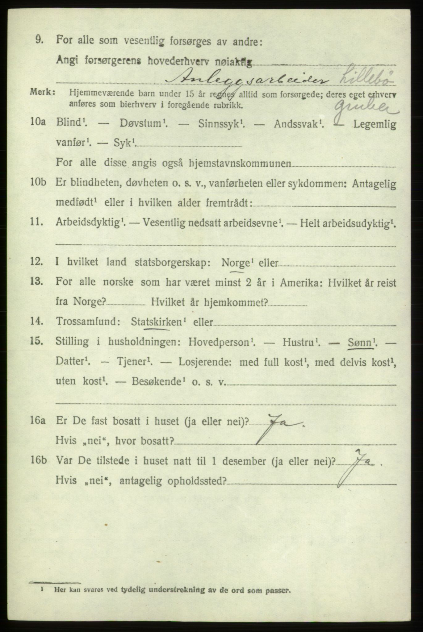 SAB, 1920 census for Stord, 1920, p. 5546