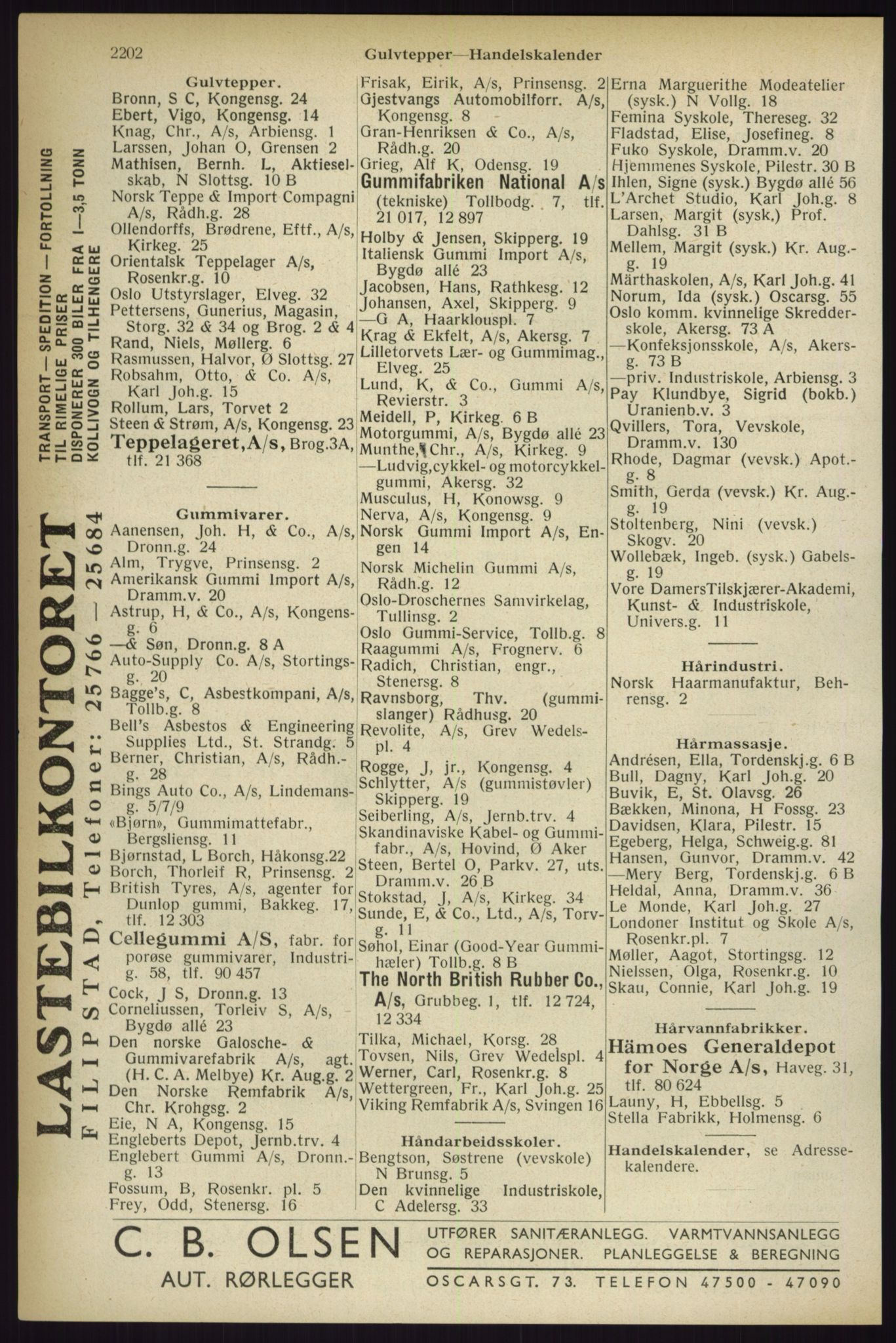 Kristiania/Oslo adressebok, PUBL/-, 1933, p. 2202