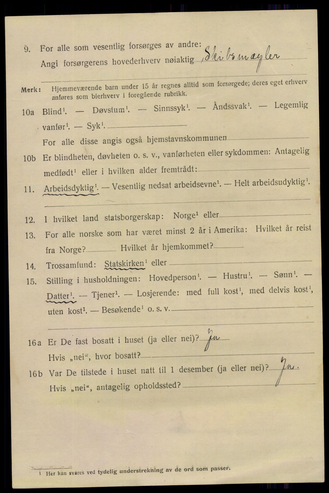 SAO, 1920 census for Fredrikstad, 1920, p. 23538