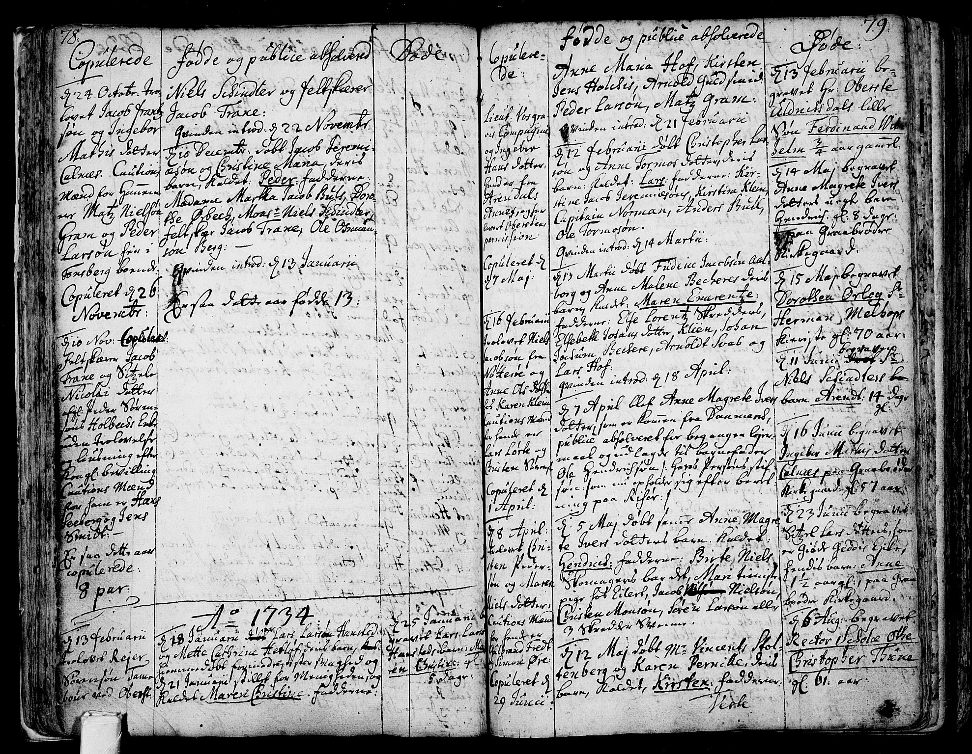 Tønsberg kirkebøker, SAKO/A-330/F/Fb/L0001: Parish register (official) no. II 1, 1690-1796, p. 78-79