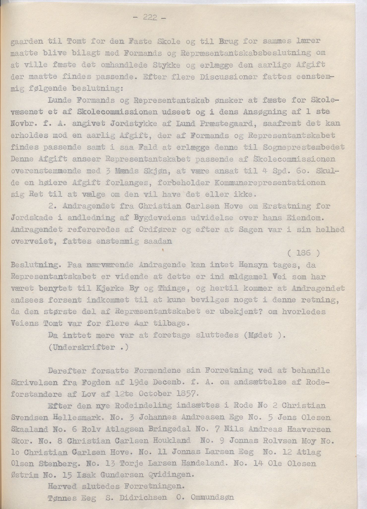 Lund kommune - Formannskapet/Formannskapskontoret, IKAR/K-101761/A/Aa/Aaa/L0002: Forhandlingsprotokoll, 1837-1865, p. 222