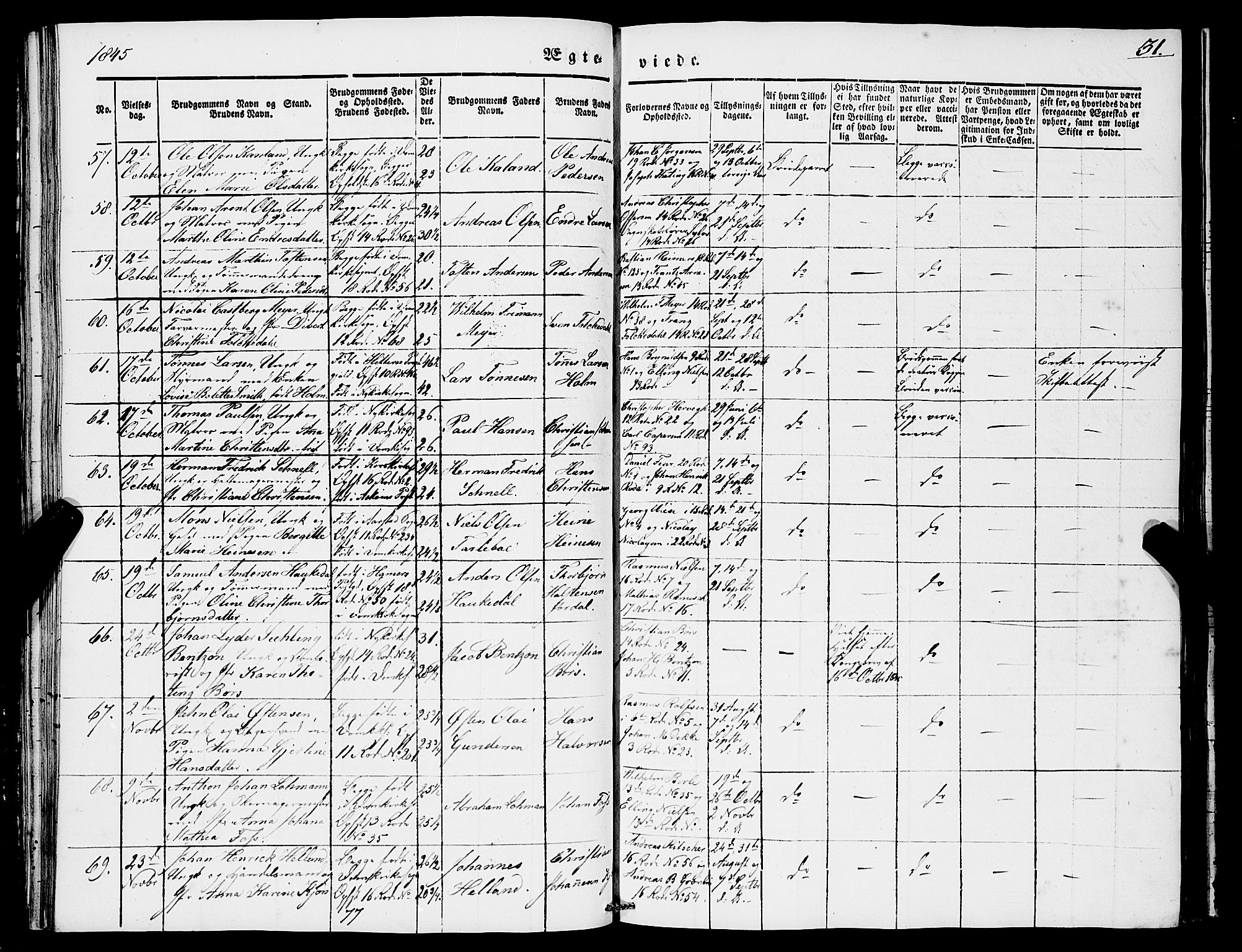 Domkirken sokneprestembete, AV/SAB-A-74801/H/Haa/L0033: Parish register (official) no. D 1, 1841-1853, p. 31