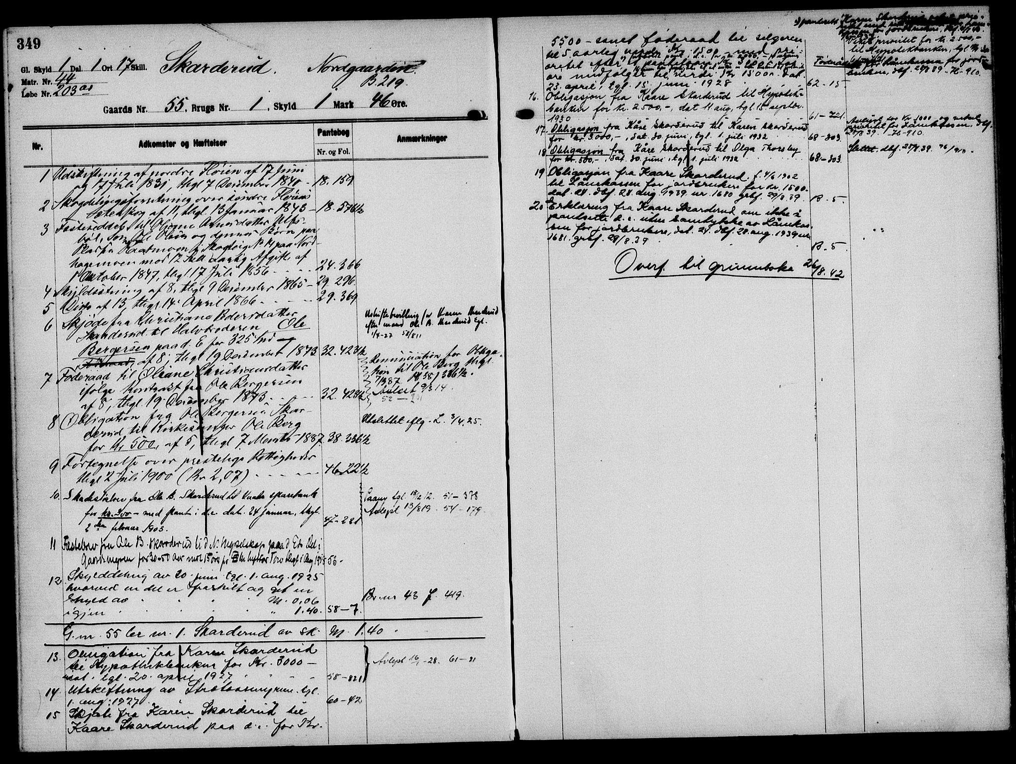 Solør tingrett, AV/SAH-TING-008/H/Ha/Hak/L0004: Mortgage register no. IV, 1900-1935, p. 349