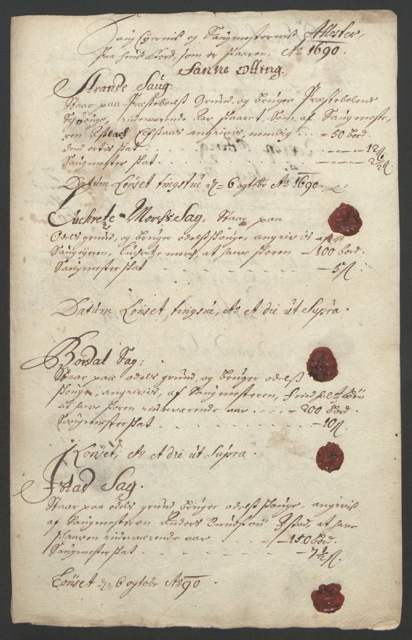 Rentekammeret inntil 1814, Reviderte regnskaper, Fogderegnskap, RA/EA-4092/R55/L3649: Fogderegnskap Romsdal, 1690-1691, p. 64
