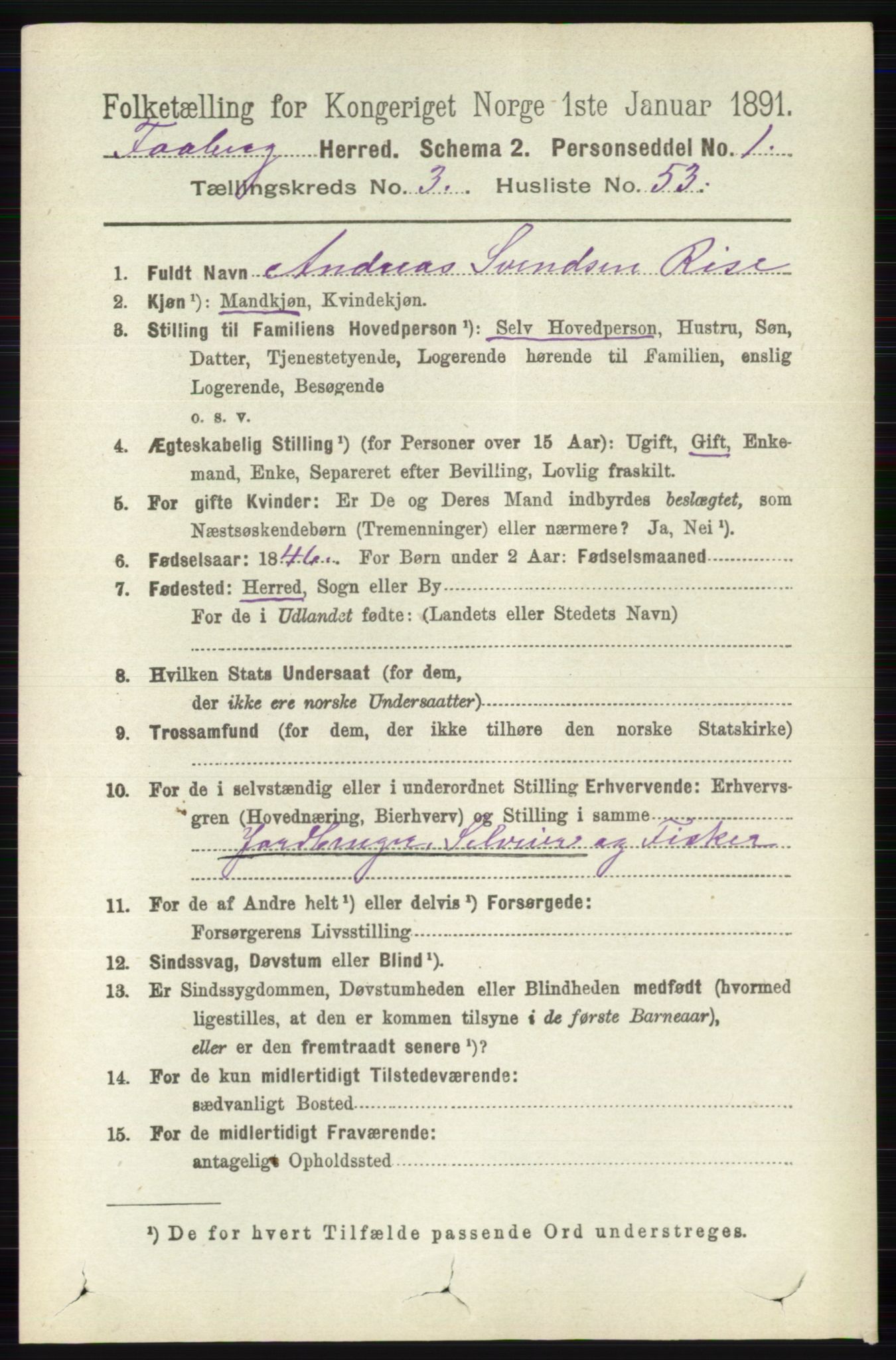 RA, 1891 census for 0524 Fåberg, 1891, p. 1153