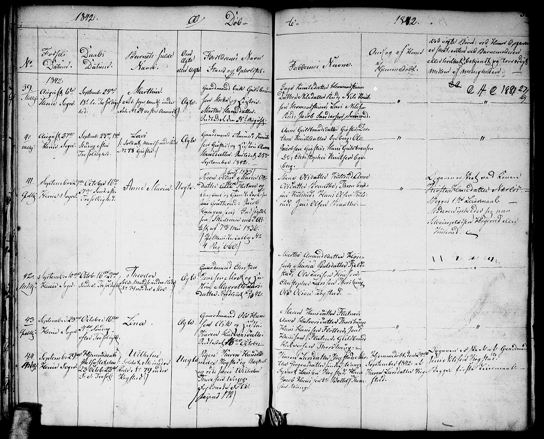 Gjerdrum prestekontor Kirkebøker, AV/SAO-A-10412b/G/Ga/L0002: Parish register (copy) no. I 2, 1836-1850, p. 50