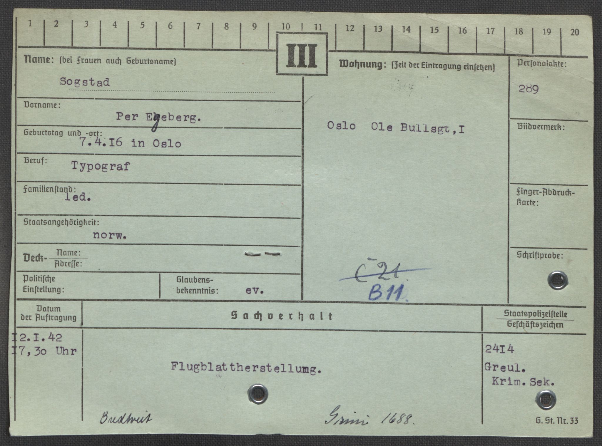 Befehlshaber der Sicherheitspolizei und des SD, AV/RA-RAFA-5969/E/Ea/Eaa/L0009: Register over norske fanger i Møllergata 19: Ru-Sy, 1940-1945, p. 956