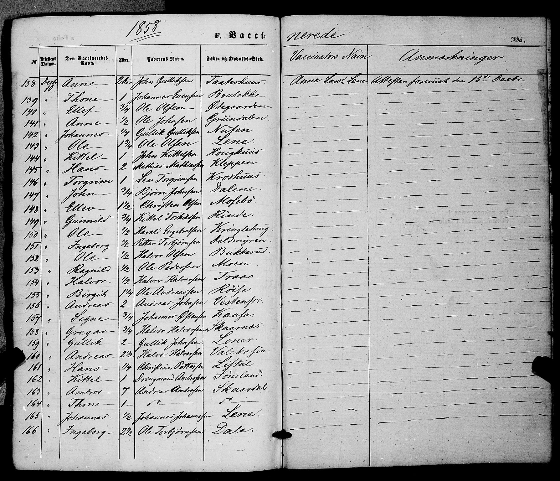 Hjartdal kirkebøker, SAKO/A-270/F/Fa/L0008: Parish register (official) no. I 8, 1844-1859, p. 386