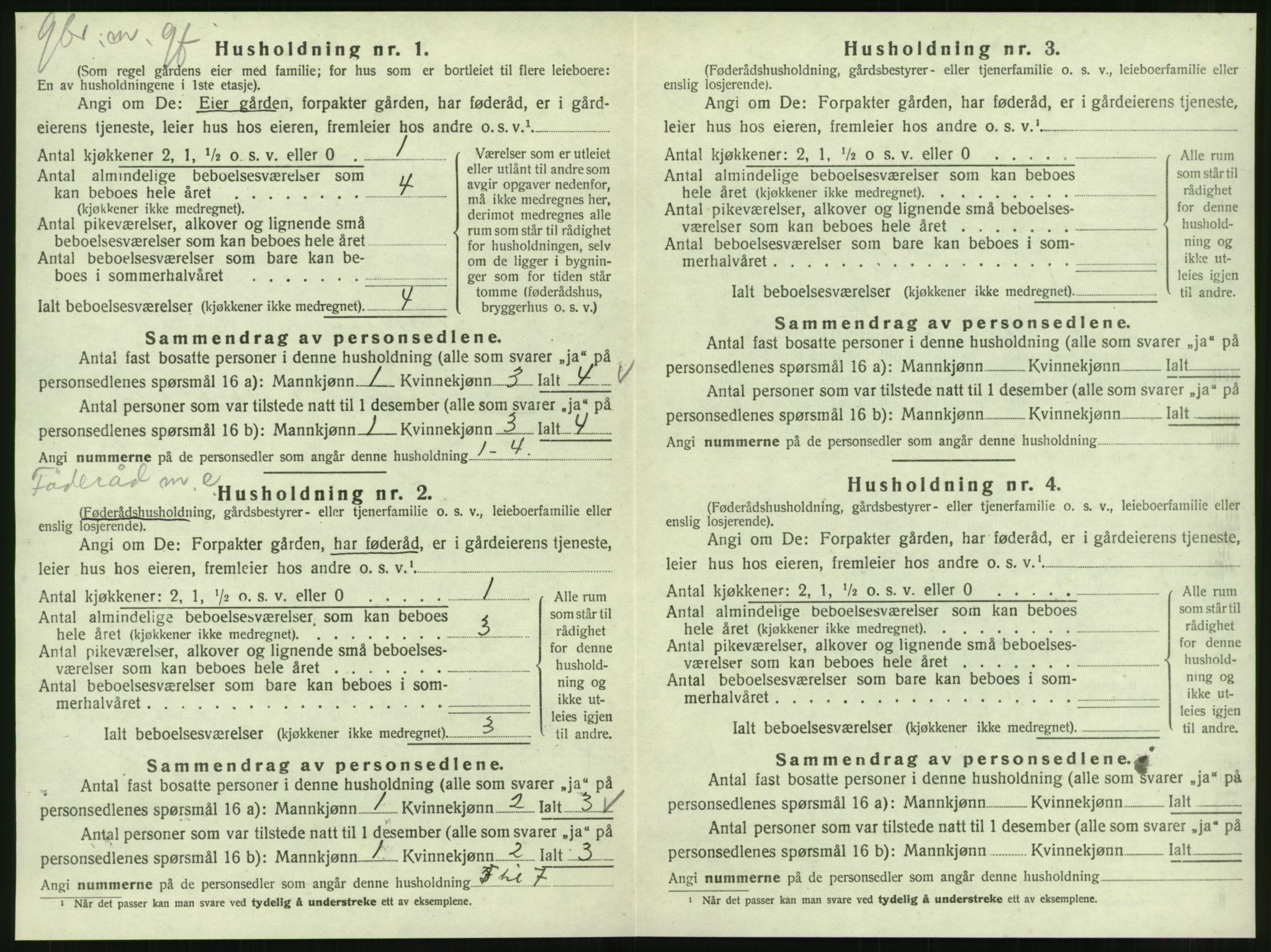 SAT, 1920 census for Korgen, 1920, p. 173