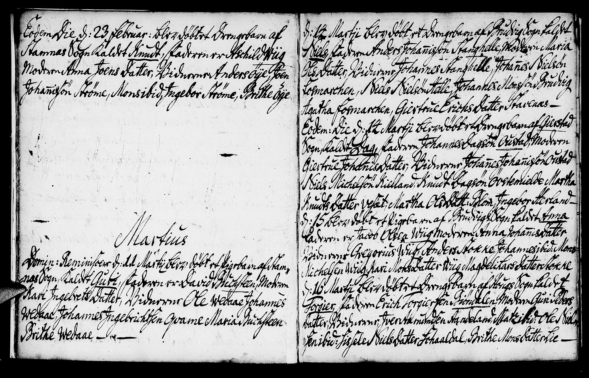 Haus sokneprestembete, SAB/A-75601/H/Haa: Parish register (official) no. A 8, 1754-1769, p. 5