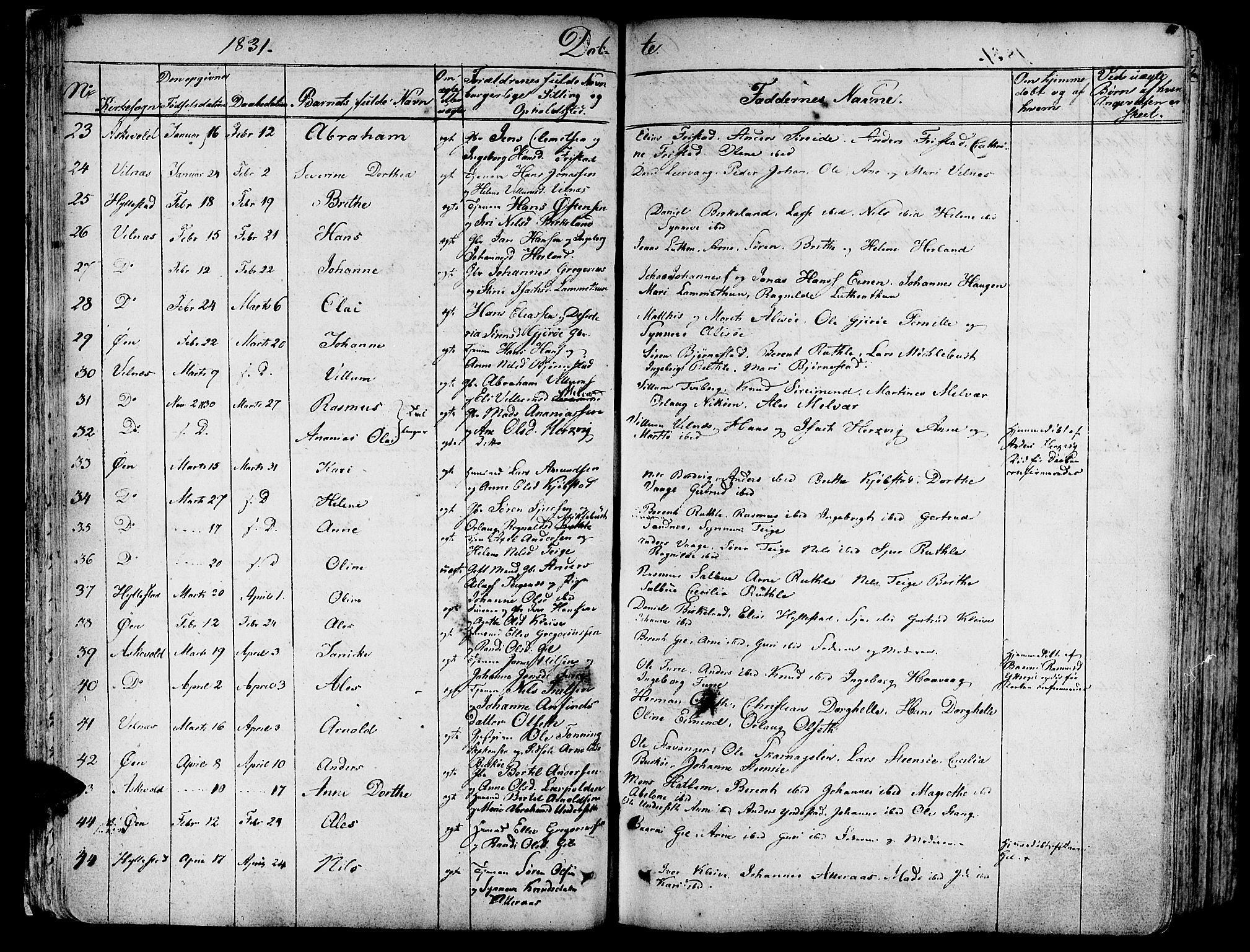 Askvoll sokneprestembete, AV/SAB-A-79501/H/Haa/Haaa/L0010: Parish register (official) no. A 10, 1821-1844, p. 86-87