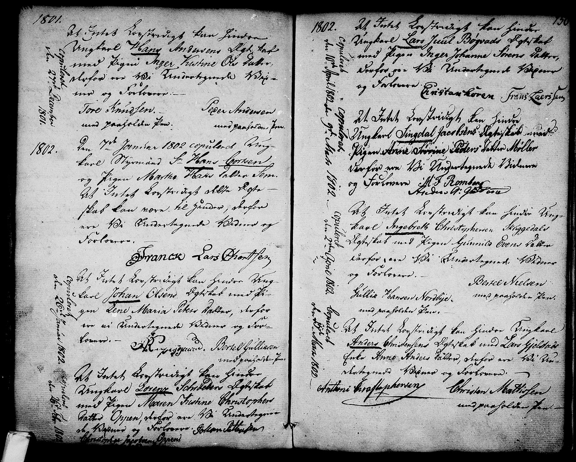 Larvik kirkebøker, SAKO/A-352/G/Ga/L0001: Parish register (copy) no. I 1, 1785-1807, p. 150