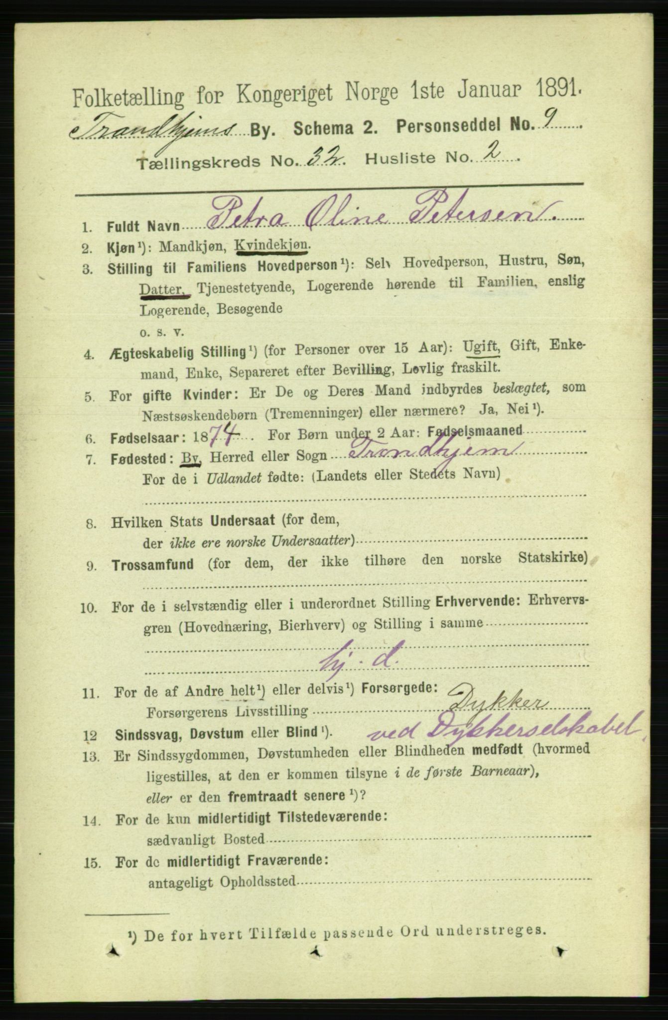 RA, 1891 census for 1601 Trondheim, 1891, p. 23953