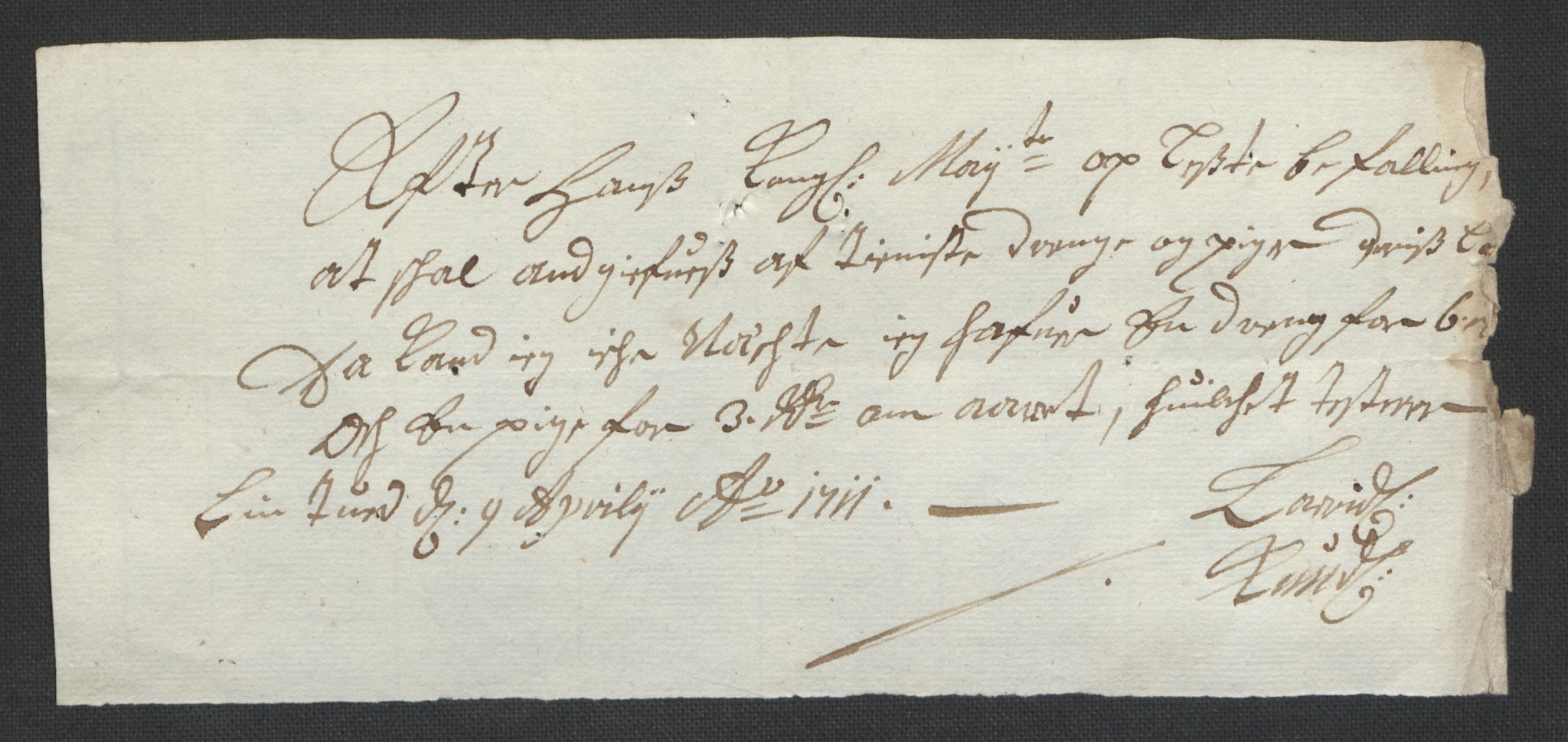 Rentekammeret inntil 1814, Reviderte regnskaper, Fogderegnskap, AV/RA-EA-4092/R39/L2319: Fogderegnskap Nedenes, 1710-1711, p. 665