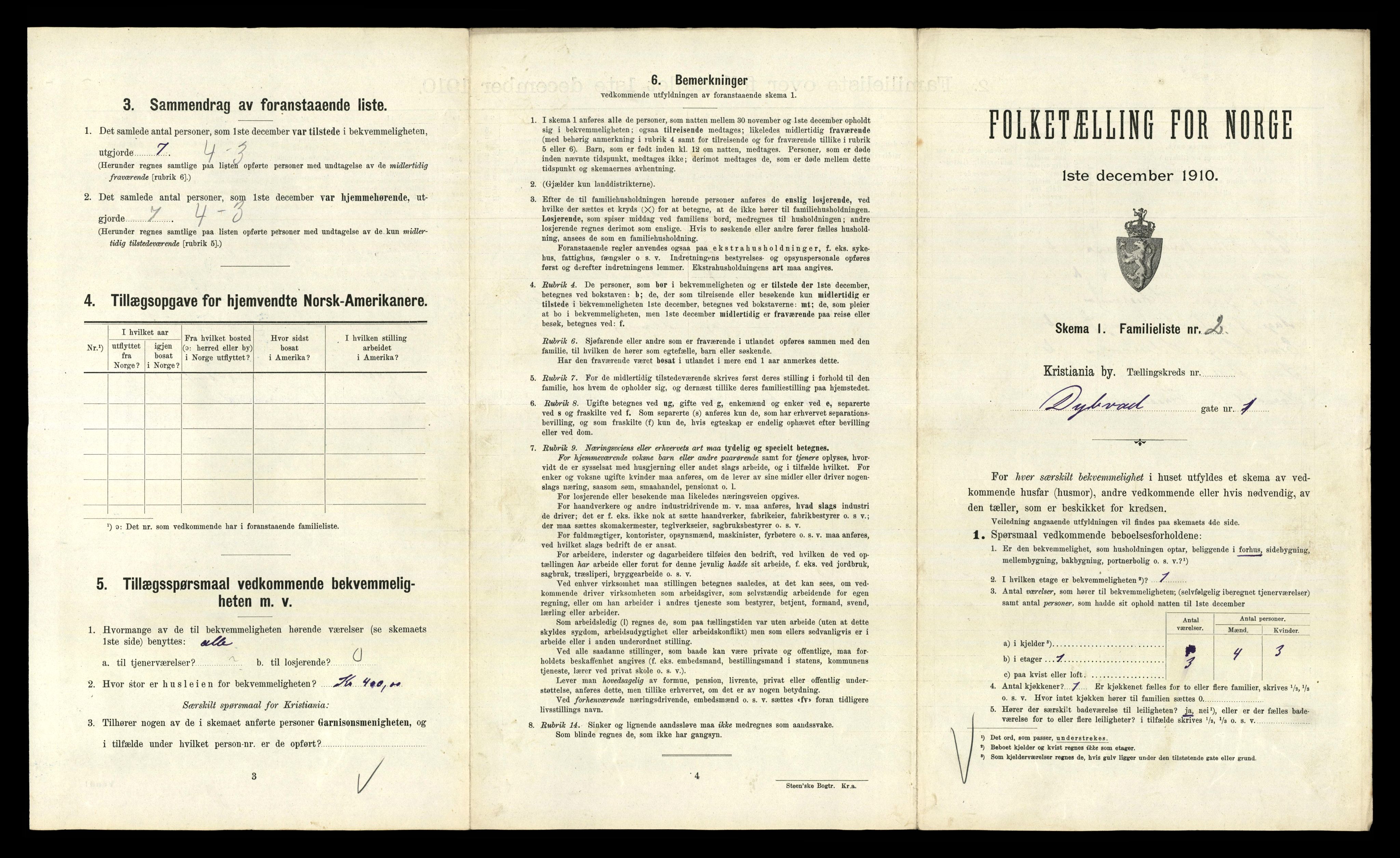 RA, 1910 census for Kristiania, 1910, p. 17909